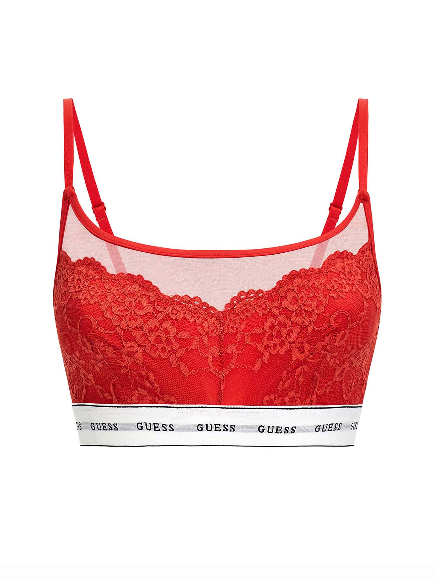 BRALETTE DONNA - GUESS UNDERWEAR - O2BC07 KBBT0 - ROSSO, S