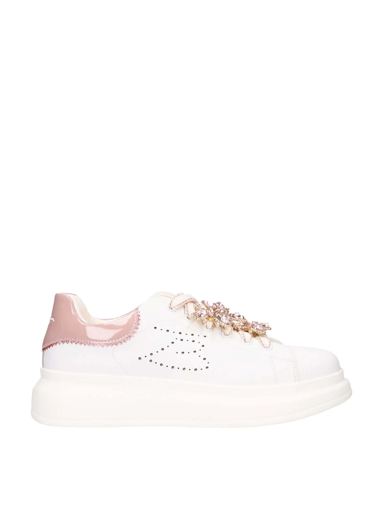 SNEAKERS DONNA - TOSCA BLU - SS2402S016 - BIANCO/ROSA, 39