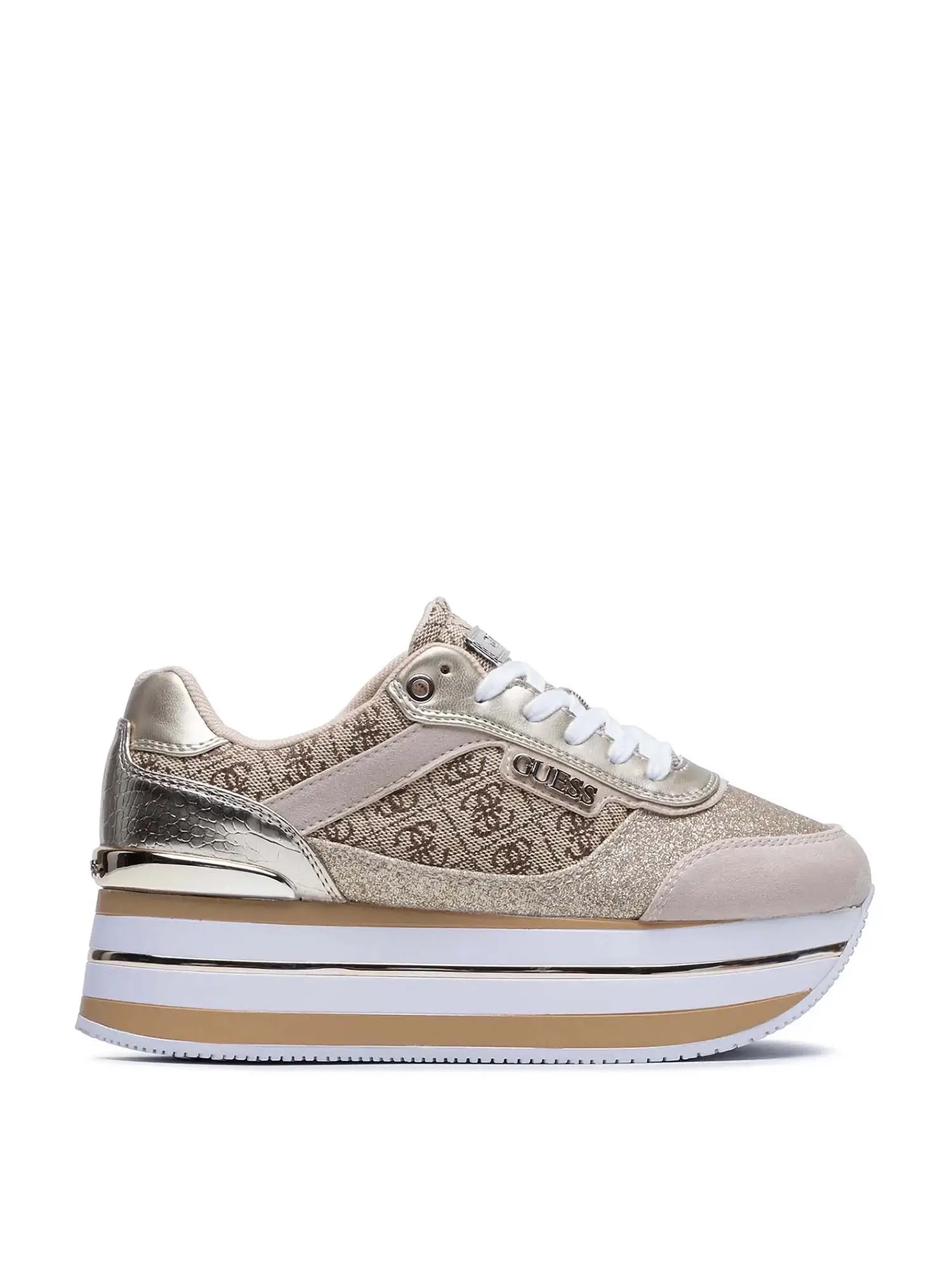 SNEAKERS DONNA - GUESS - FL5HNS FAL12 - BEIGE/MARRONE, 36