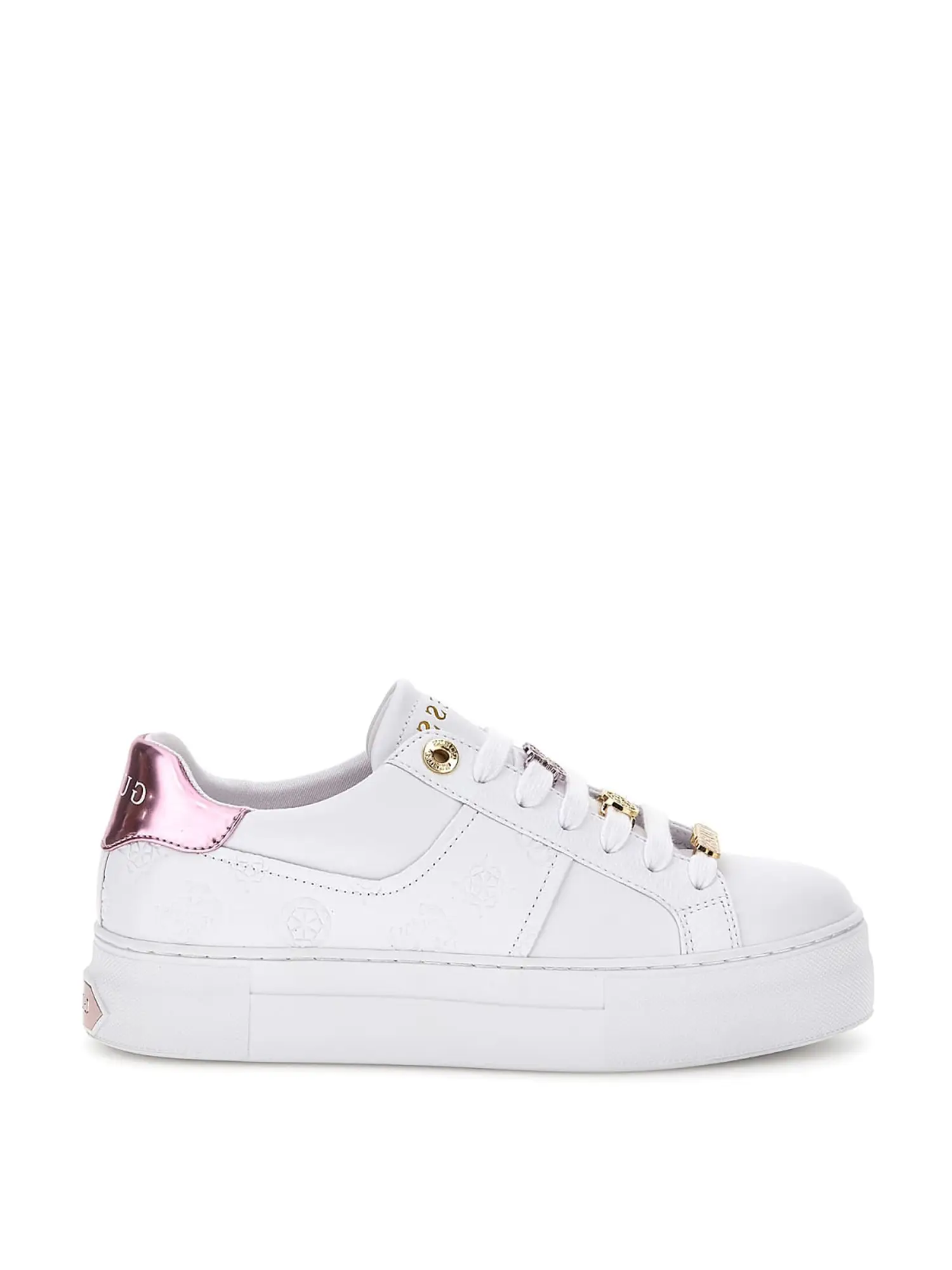 SNEAKERS DONNA - GUESS - FLJGIE FAL12 - BIANCO/ROSA, 40