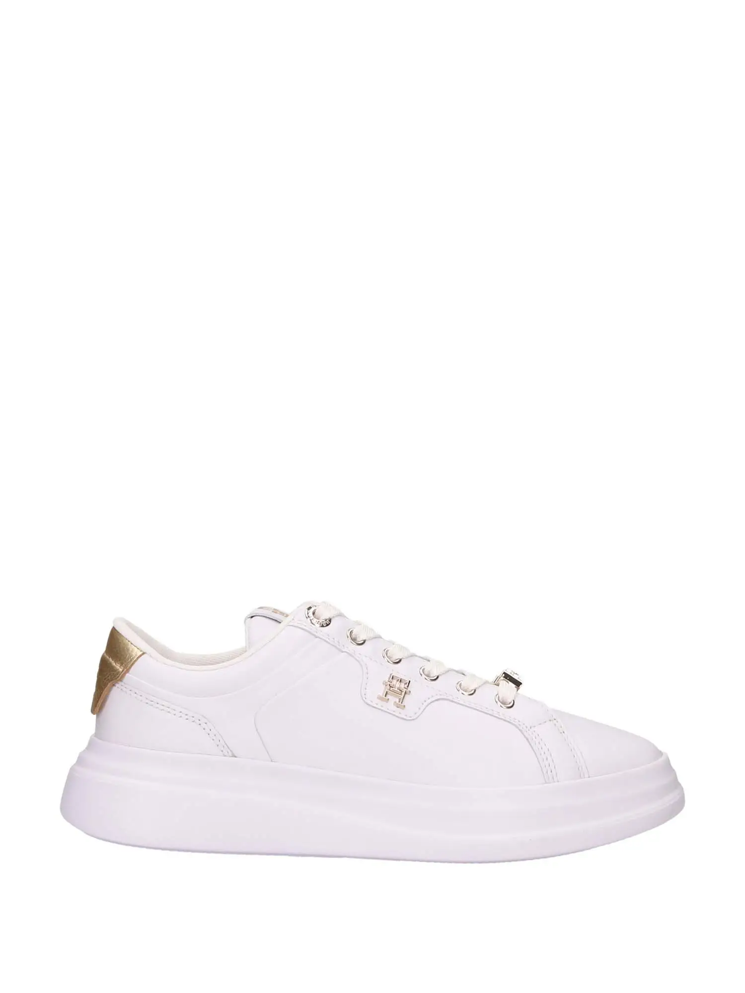 SNEAKERS DONNA - TOMMY HILFIGER - FW0FW07780 - BIANCO/ORO, 38