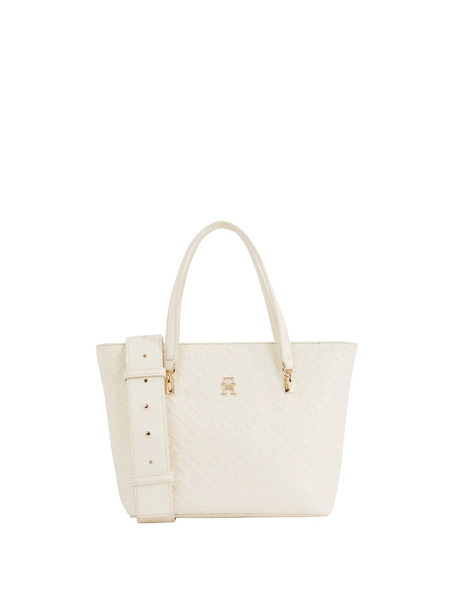 TOTE DONNA - TOMMY HILFIGER - AW0AW16002 - BIANCO, UNICA