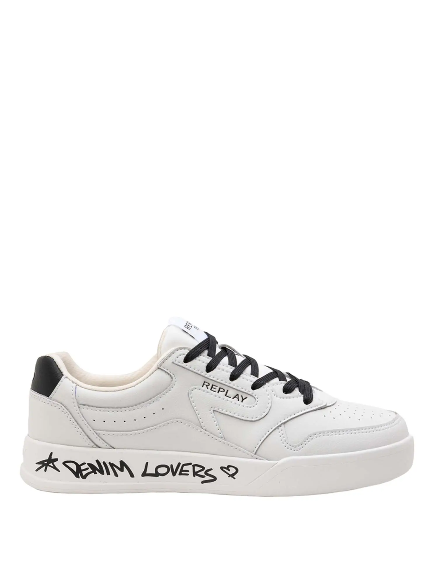 SNEAKERS DONNA - REPLAY - RZ6G0001L - BIANCO/NERO, 39