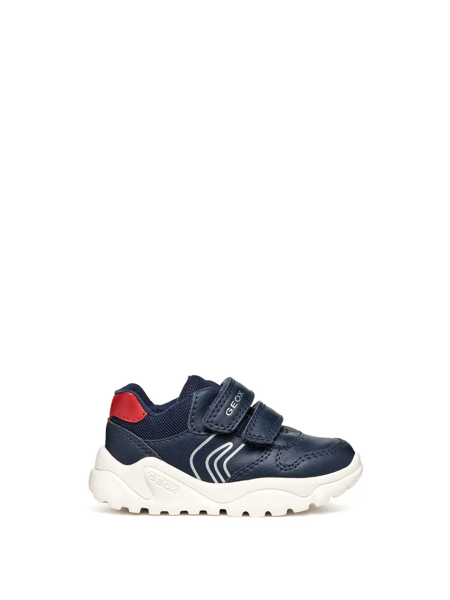 SNEAKERS BAMBINO - GEOX - B455RA 000BC - NAVY/ROSSO, 27