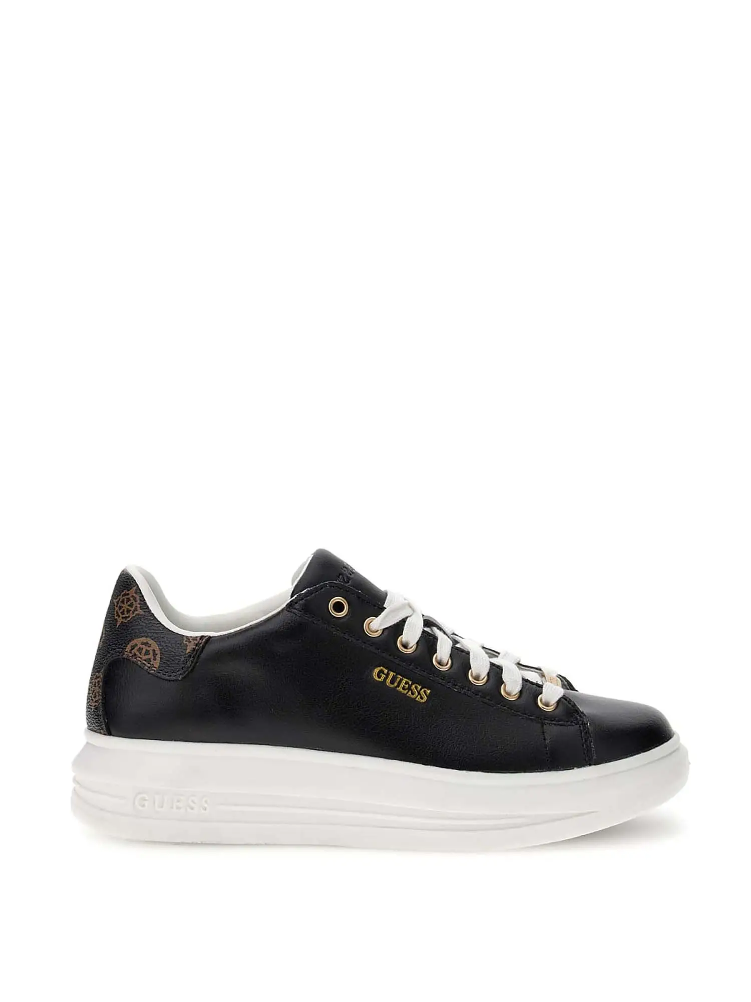 SNEAKERS DONNA - GUESS - FL8VIB LEA12 - NERO/MARRONE, 41