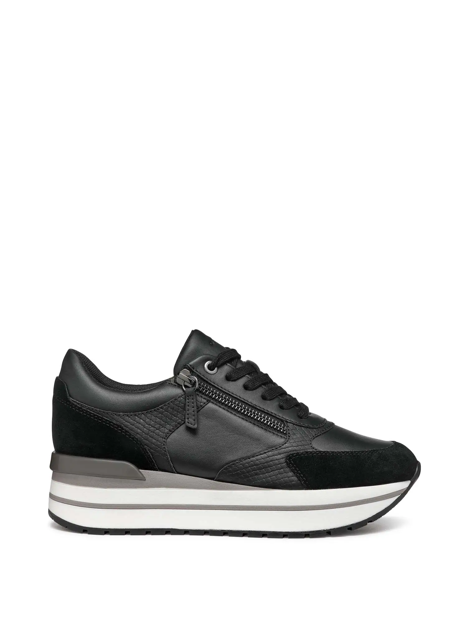 SNEAKERS DONNA - GEOX - D46MZA 08522 - NERO, 38