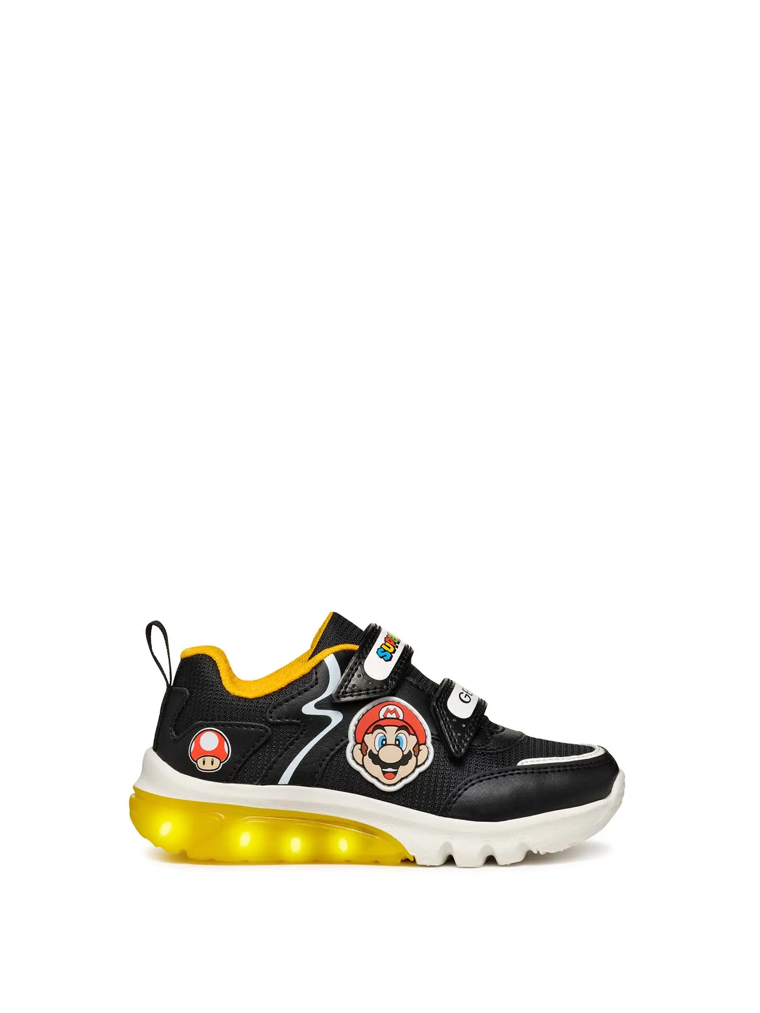 SNEAKERS RAGAZZO - GEOX - J46LBI 054FU - NERO/GIALLO, 32