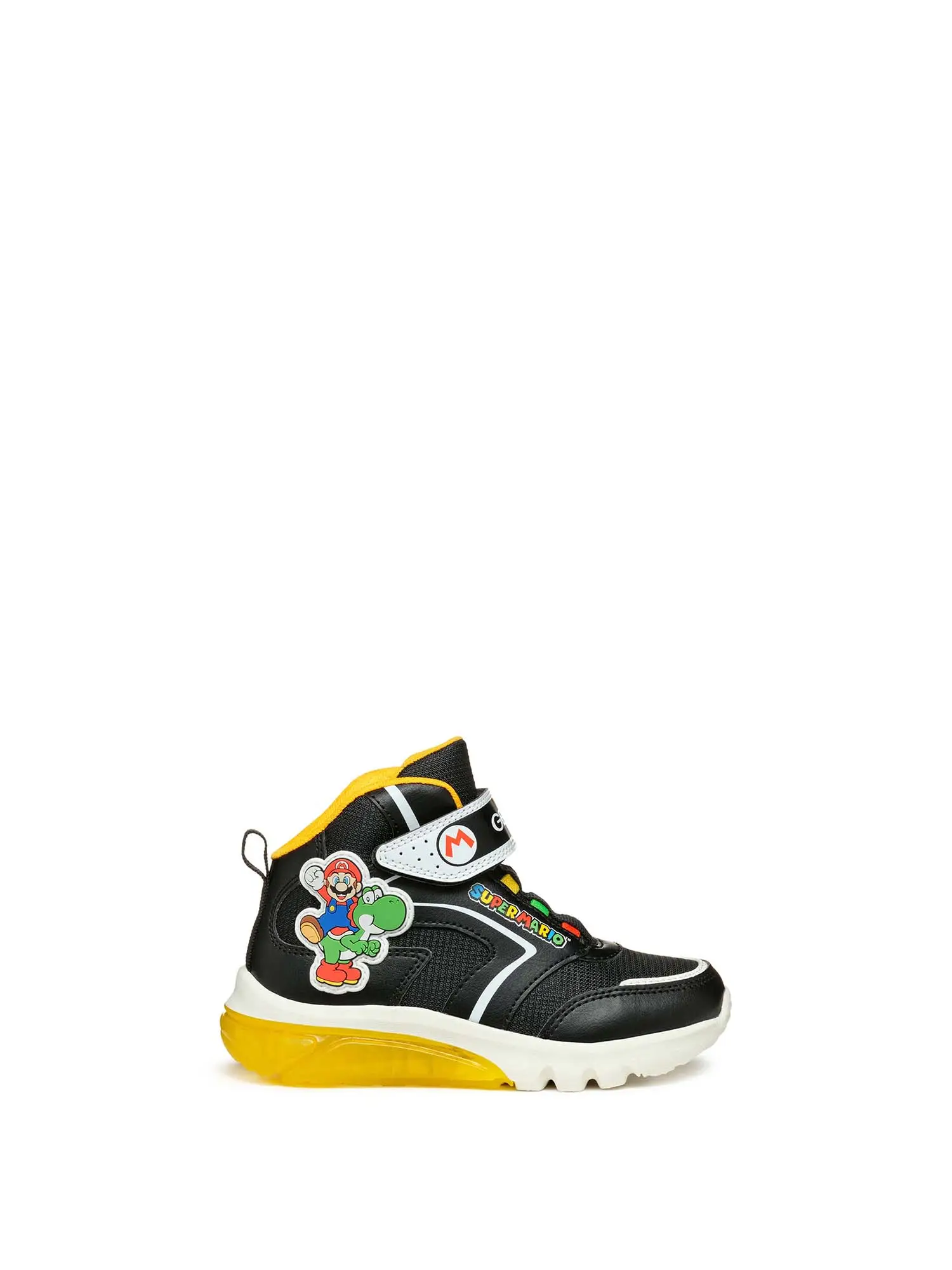 SNEAKERS RAGAZZO - GEOX - J46LBJ 054FU - NERO/GIALLO, 34