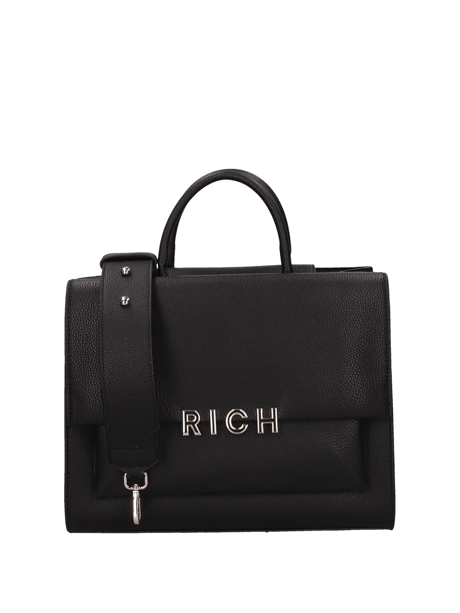 TOTE DONNA - JOHN RICHMOND - RWA24080BO - NERO/ARGENTO, UNICA