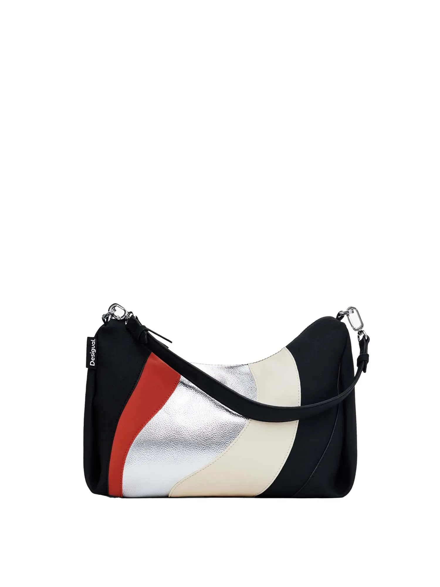 BORSA A SPALLA DONNA - DESIGUAL - 24WAXPA2 - BIANCO/NERO, UNICA