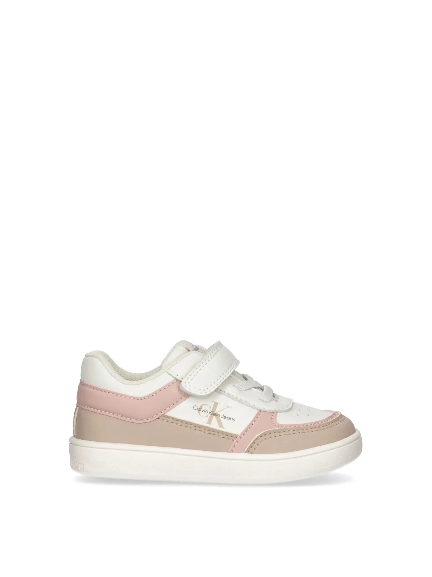 SNEAKERS BAMBINA - CALVIN KLEIN - V1A9-80974-1269 - BEIGE/BIANCO, 22