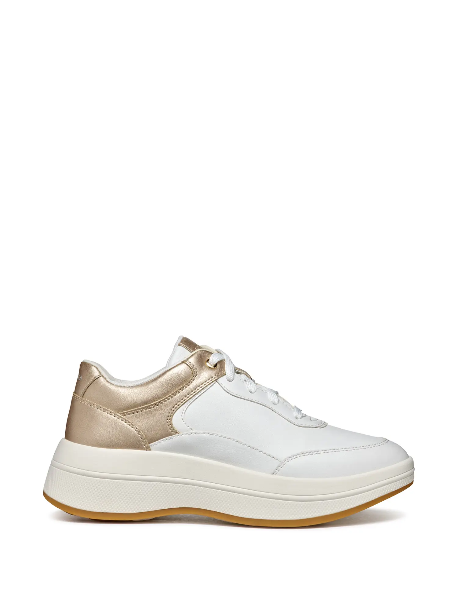 SNEAKERS DONNA - GEOX - D46WTB 054AJ - BIANCO/ORO, 40