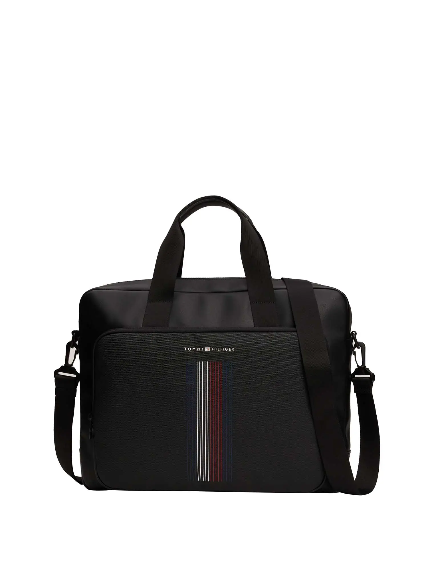 PORTA PC UOMO - TOMMY HILFIGER - AM0AM12465 - NERO, UNICA