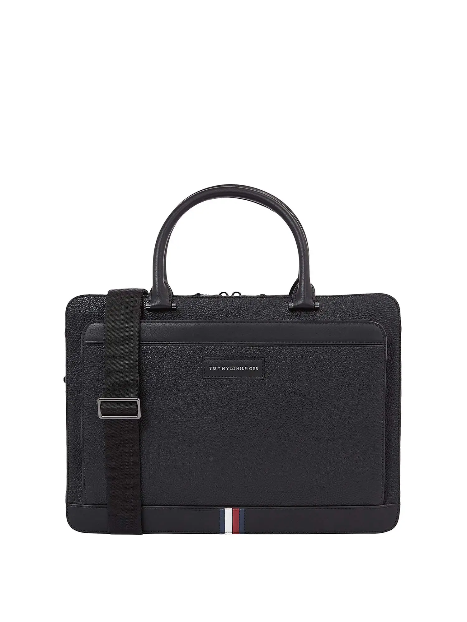 PORTA PC UOMO - TOMMY HILFIGER - AM0AM12710 - NERO, UNICA