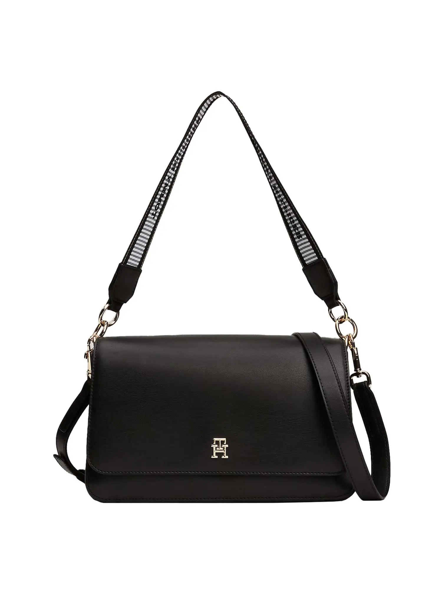 TRACOLLA DONNA - TOMMY HILFIGER - AW0AW16680 - NERO, UNICA