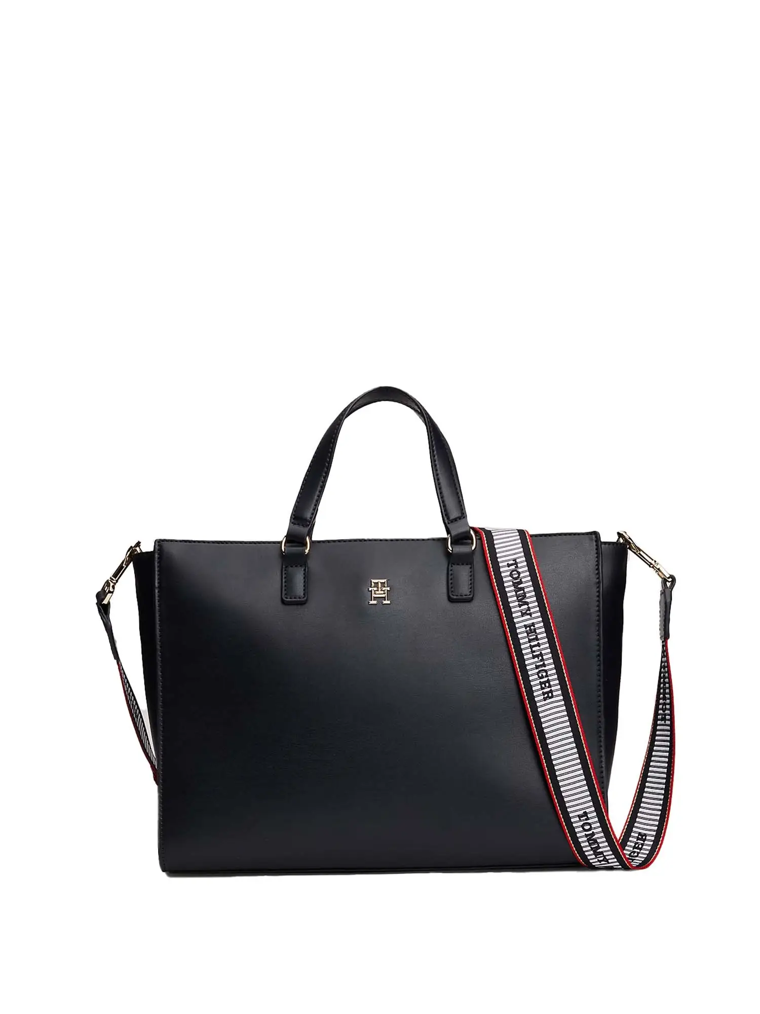 BORSA A MANO DONNA - TOMMY HILFIGER - AW0AW16684 - BLU, UNICA