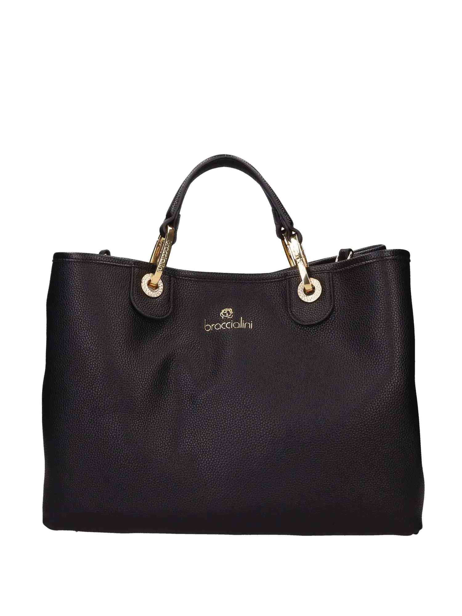 BORSA A MANO DONNA - BRACCIALINI - B17950-YY - NERO, UNICA