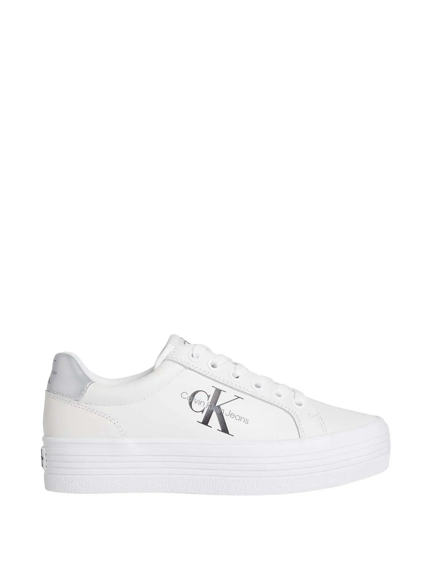 SNEAKERS DONNA - CALVIN KLEIN - YW0YW01474 - BIANCO/ARGENTO, 36