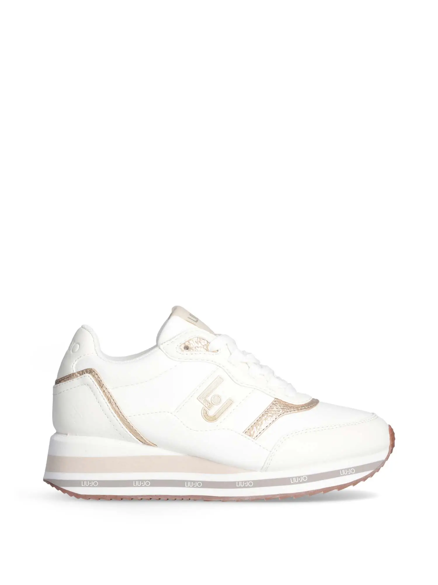 SNEAKERS DONNA - LIU-JO - 4F4727EX269 - BIANCO/ORO, 39