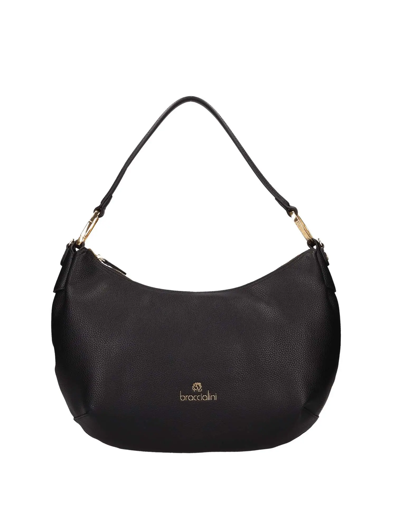 BORSA A SPALLA DONNA - BRACCIALINI - B17953-YY - NERO, UNICA