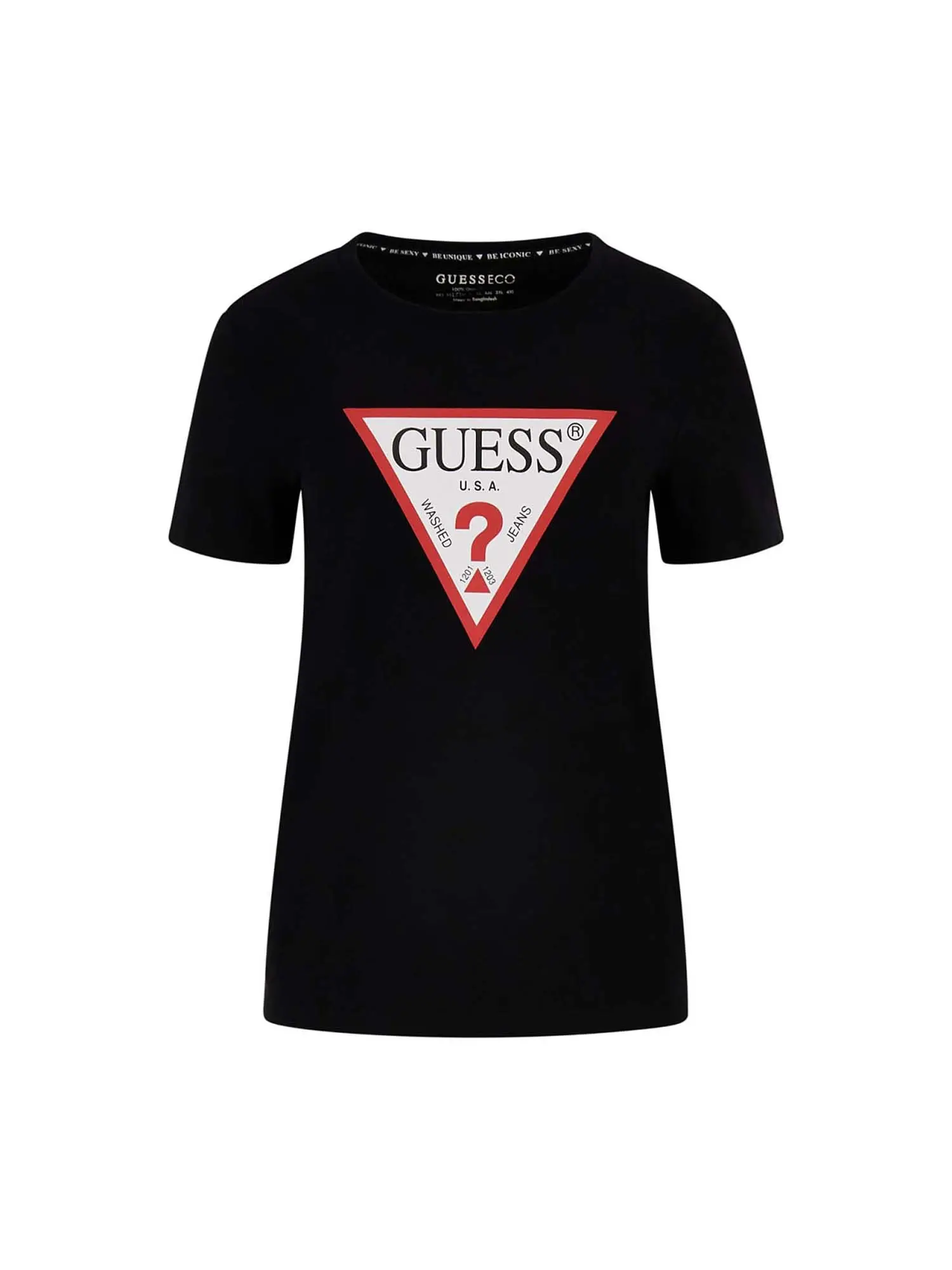 T-SHIRT DONNA - GUESS JEANS - W1YI1B I3Z14 - NERO, XS