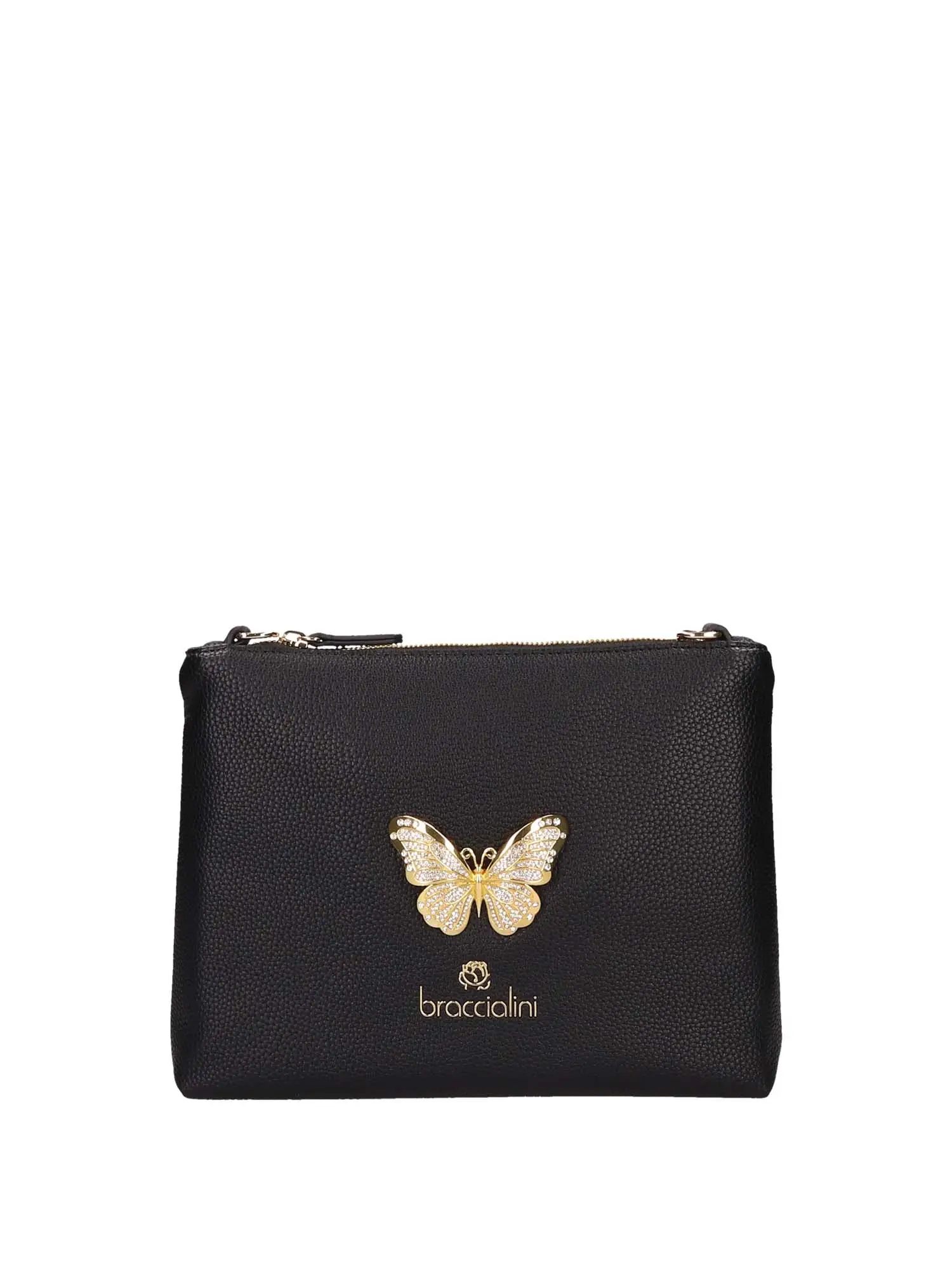 BORSA A MANO DONNA - BRACCIALINI - B17979-YY - NERO, UNICA