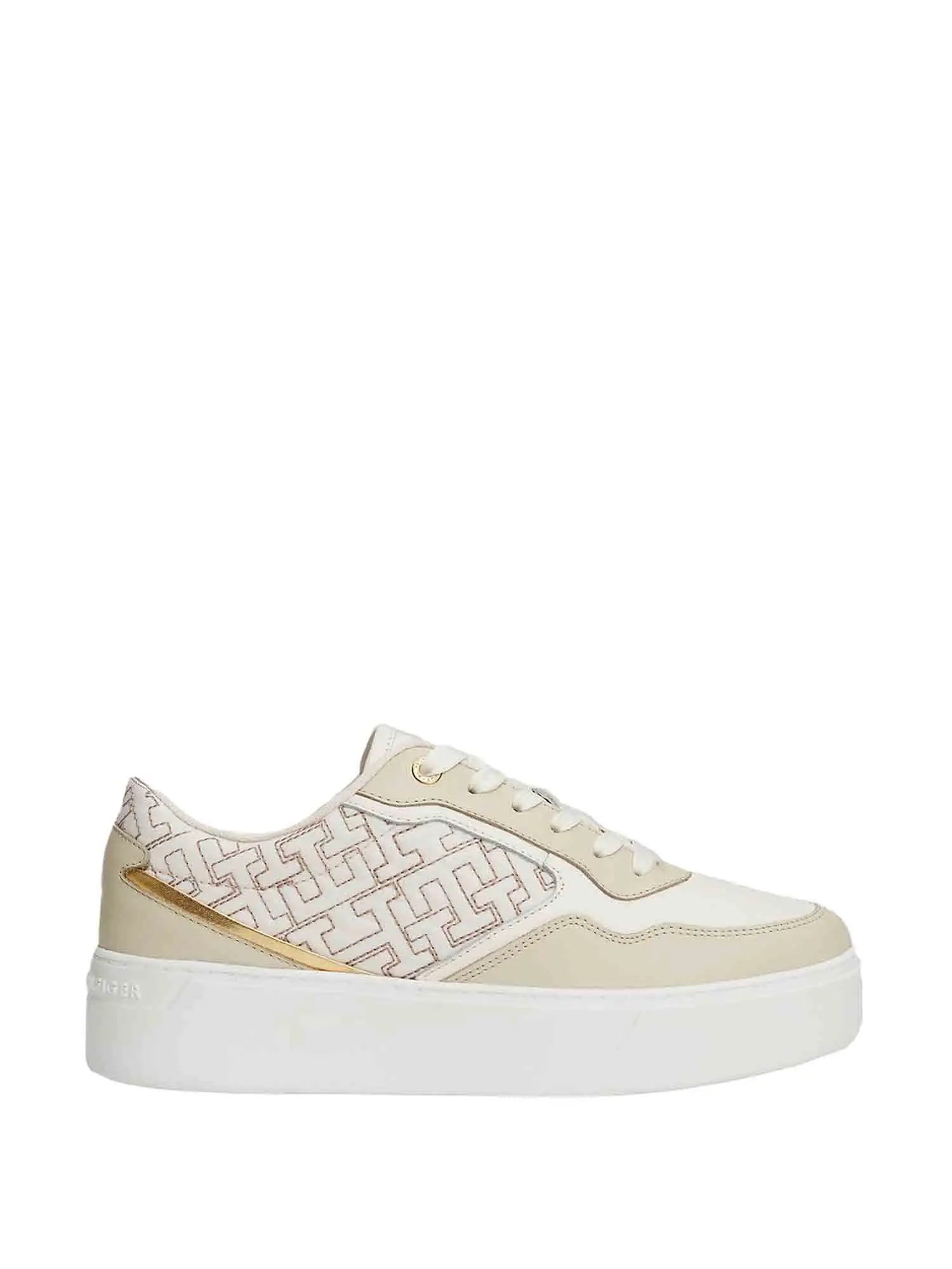 SNEAKERS DONNA - TOMMY HILFIGER - FW0FW08121 - ECRU/BIANCO, 41