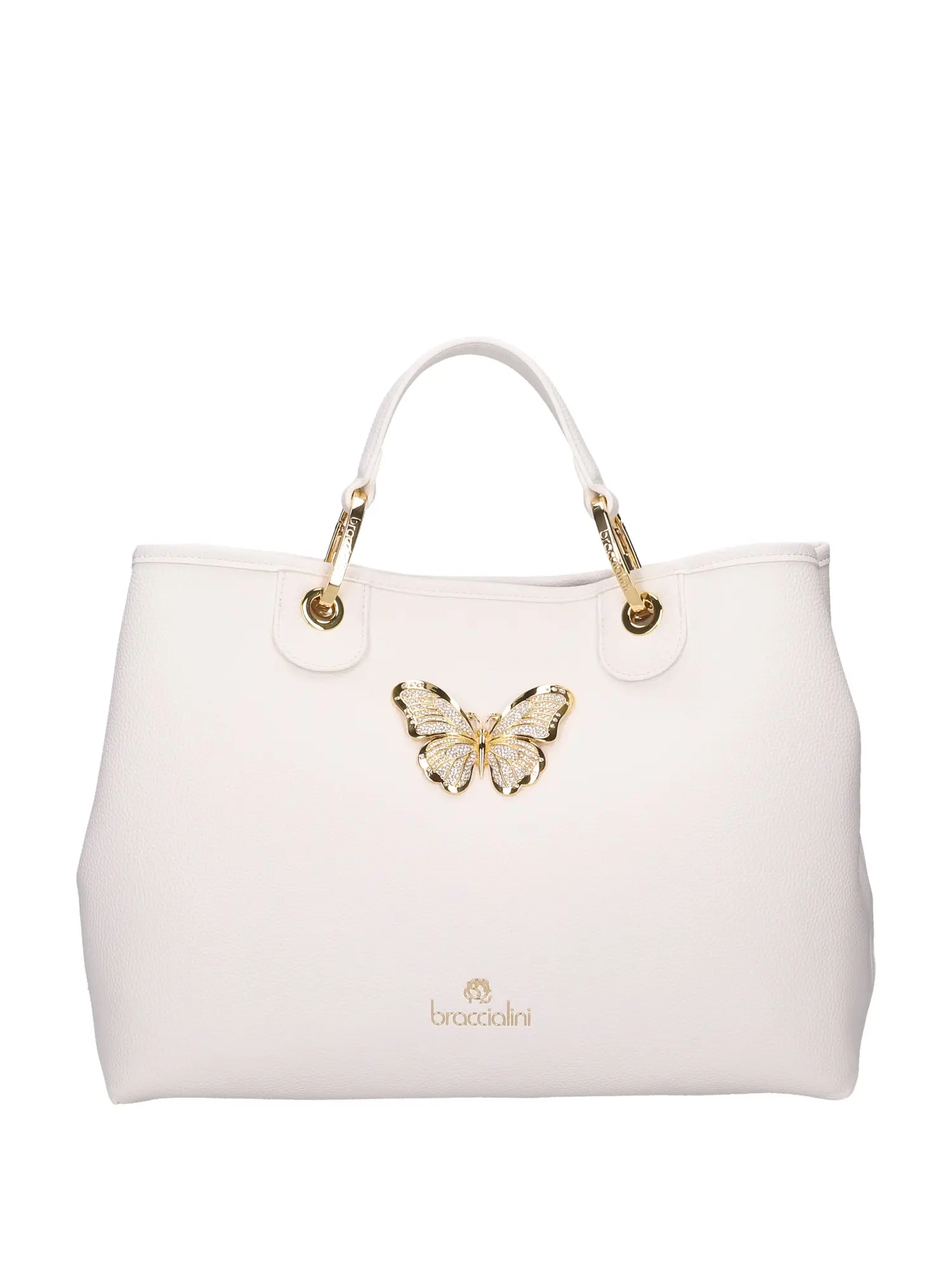 BORSA A MANO DONNA - BRACCIALINI - B17915-YY - BIANCO, UNICA