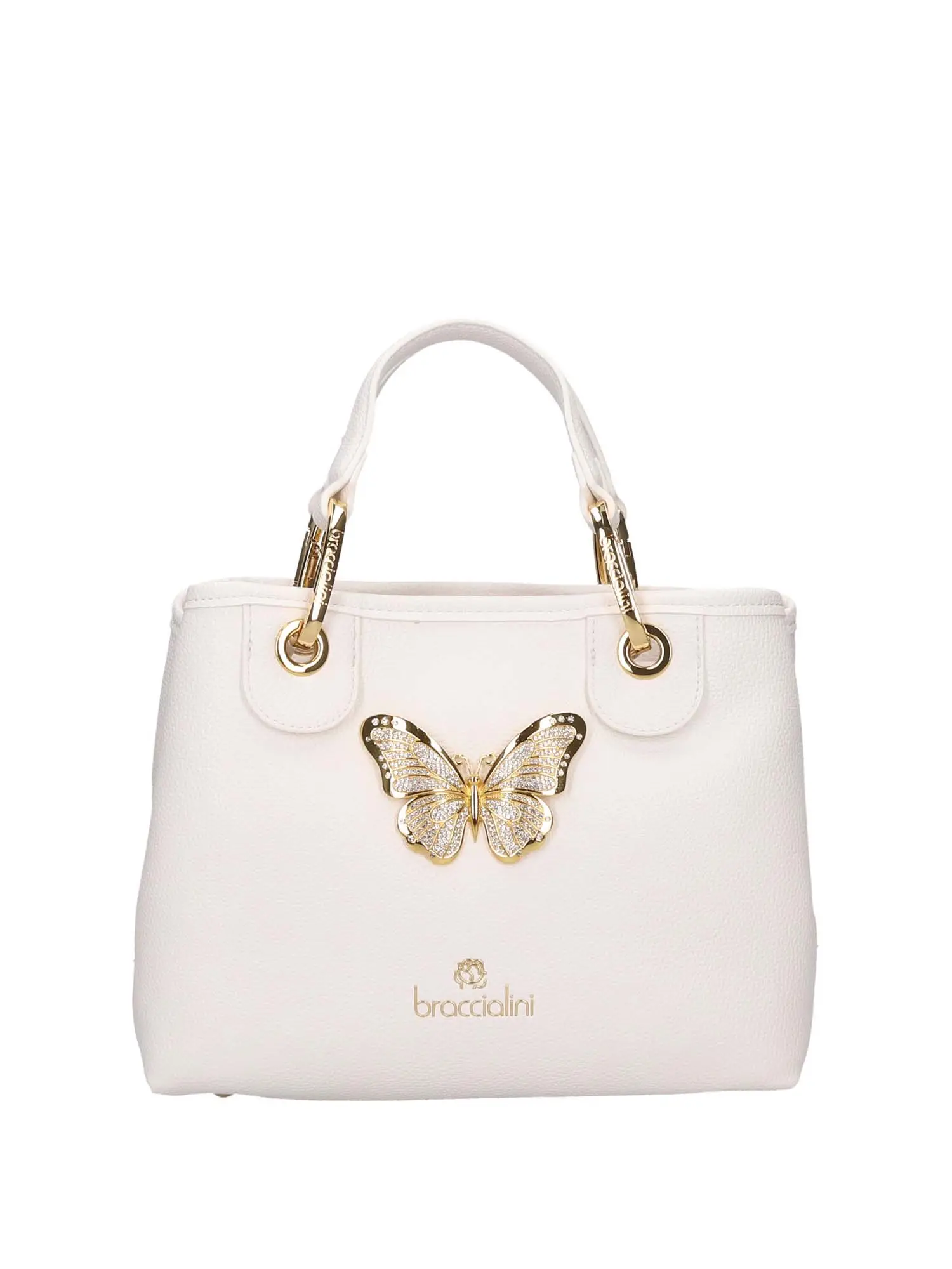 BORSA A MANO DONNA - BRACCIALINI - B17916-YY - BIANCO, UNICA