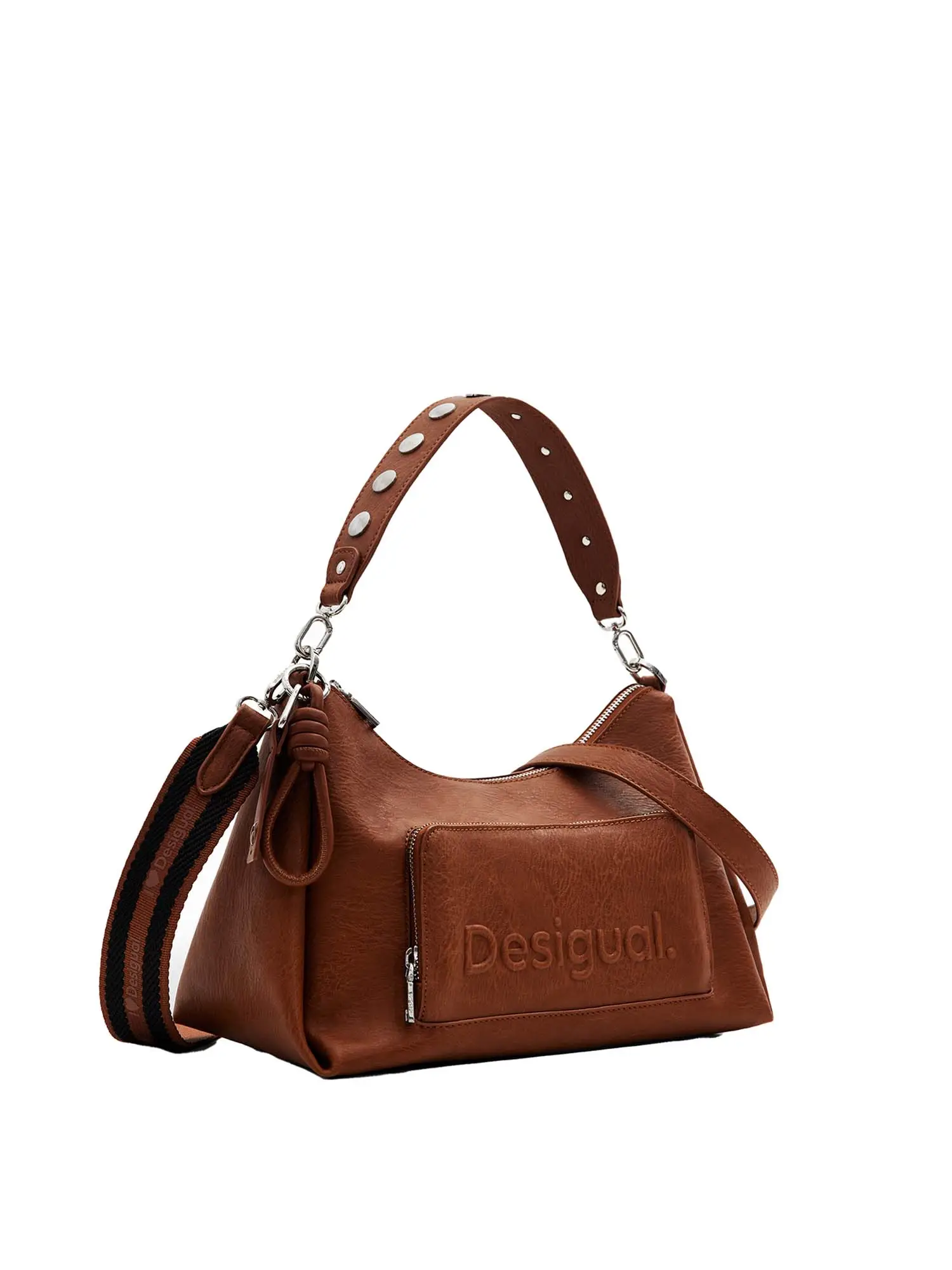 BORSA A SPALLA DONNA - DESIGUAL - 24WAXP97 - MARRONE, UNICA