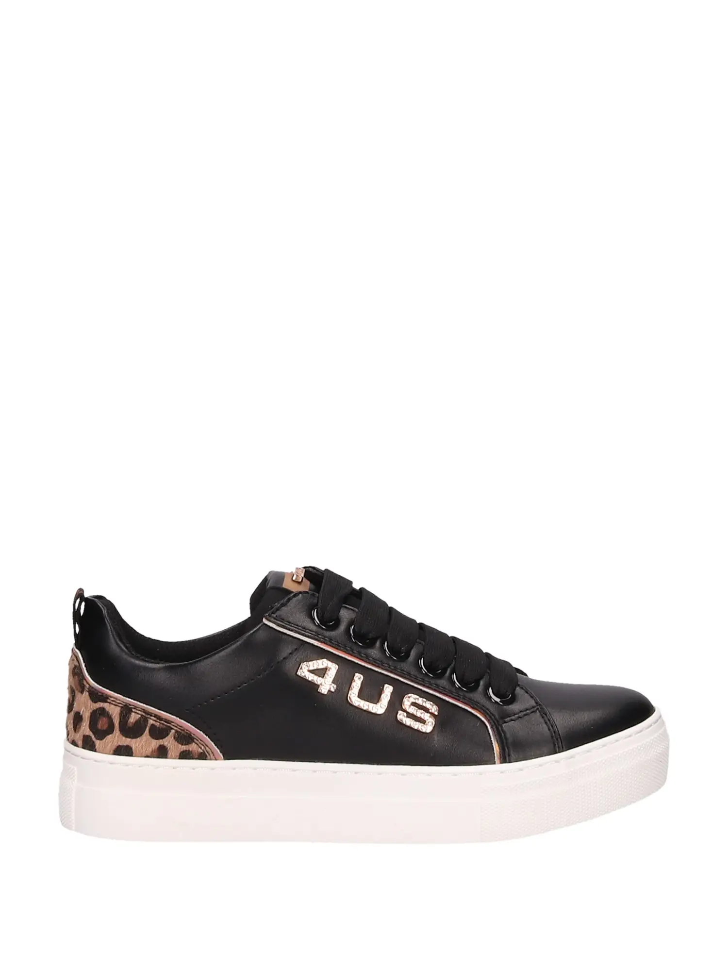 SNEAKERS DONNA - 4US - 43004 - NERO, 35