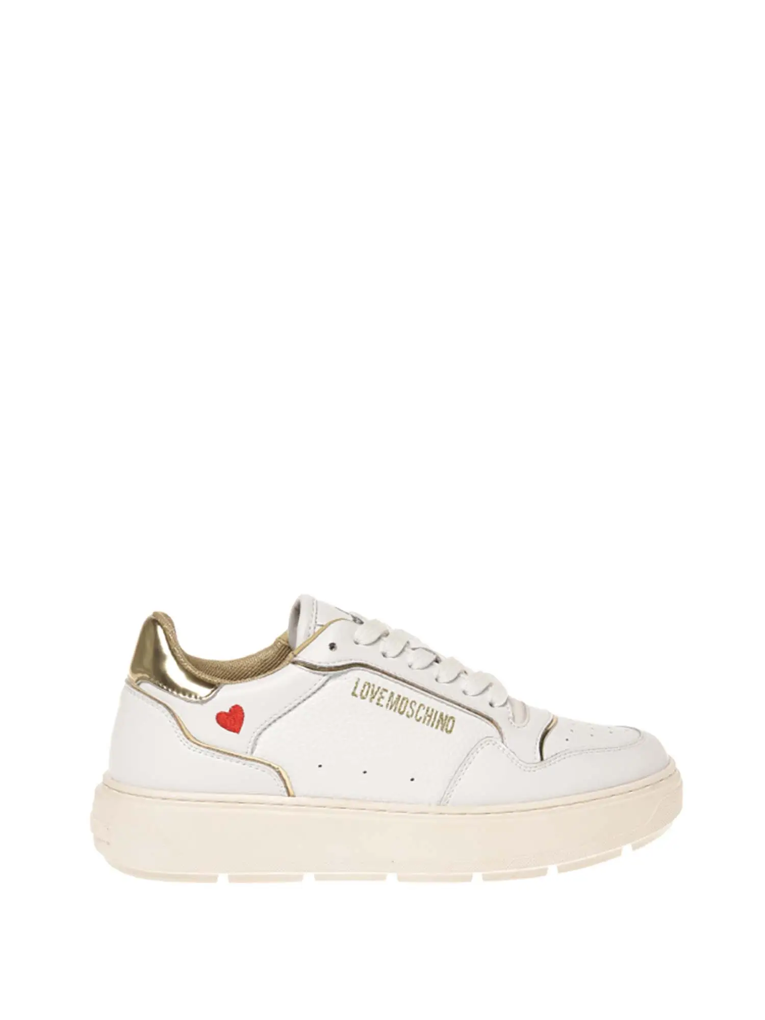 SNEAKERS DONNA - LOVE MOSCHINO - JA15144G1LJC2 - BIANCO/PLATINO, 39