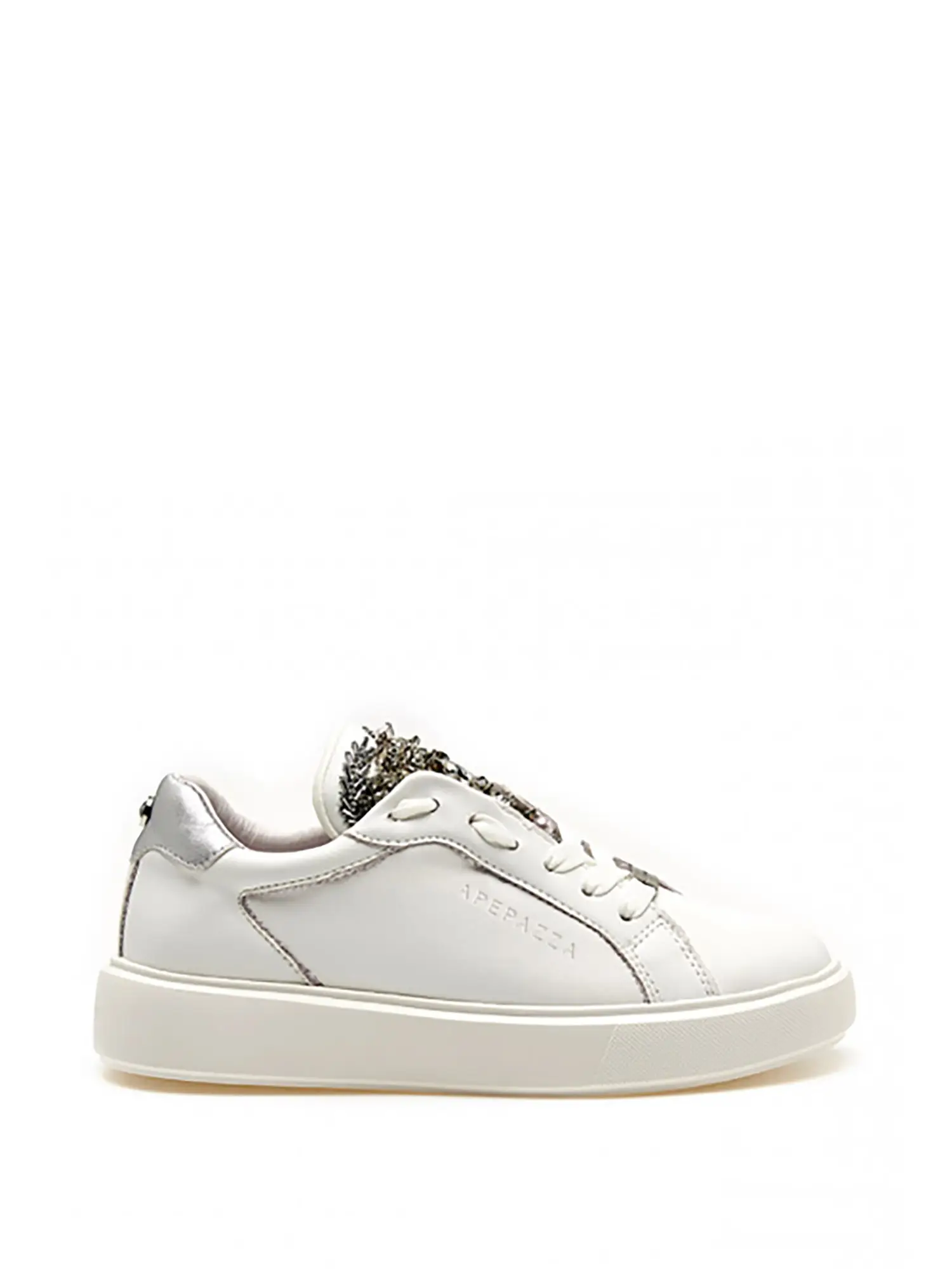 SNEAKERS DONNA - APE PAZZA - F4PUMP10/LEA - BIANCO, 38