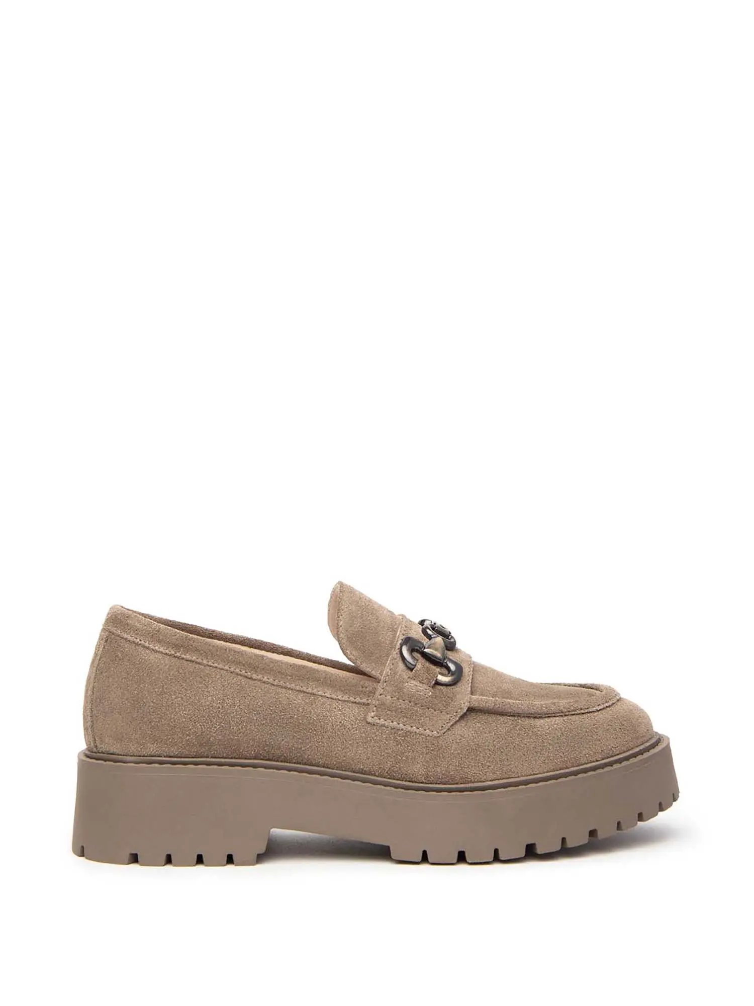 MOCASSINO DONNA - NERO GIARDINI - I411390D - TAUPE, 35