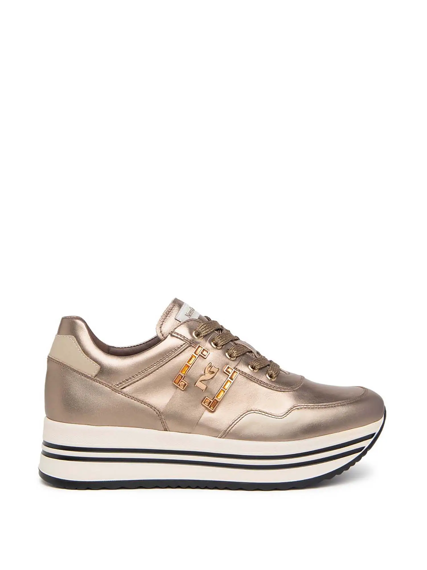 SNEAKERS DONNA - NERO GIARDINI - I411561D - BRONZO, 38