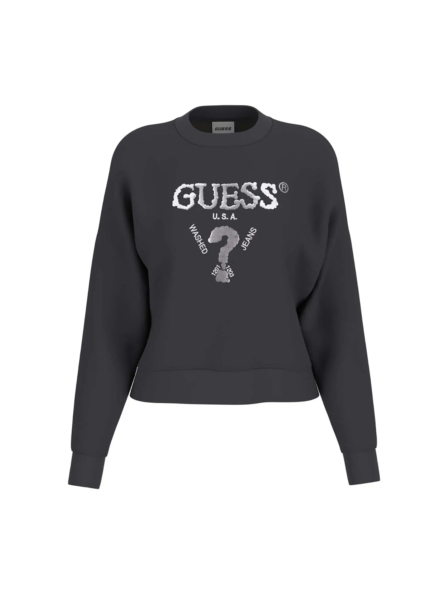 FELPA DONNA - GUESS ATHLEISURE - V4BQ11 KCHX0 - NERO, XS