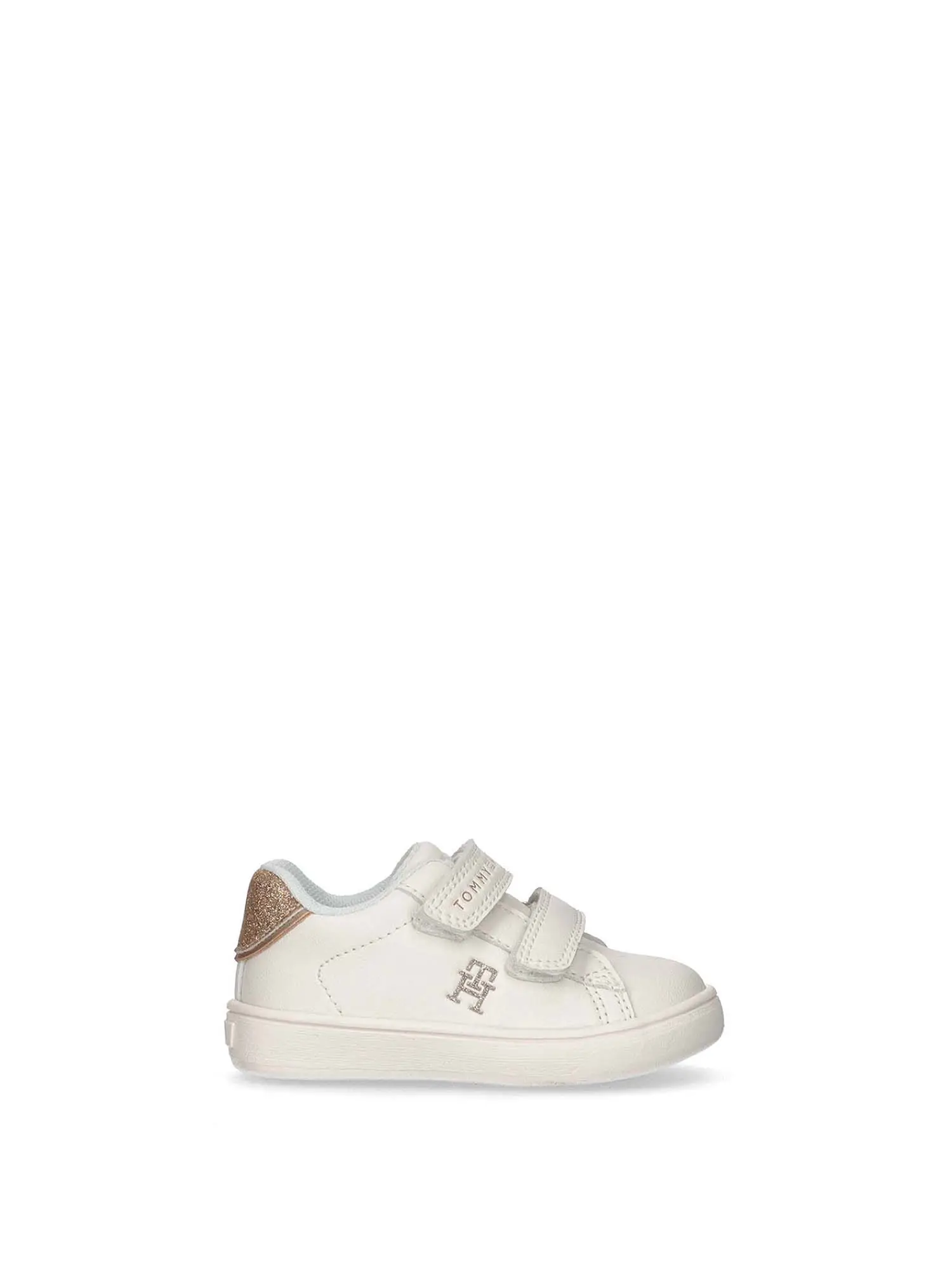 SNEAKERS BAMBINA - TOMMY HILFIGER - T1A9-33515-0192 - BIANCO/ORO, 21