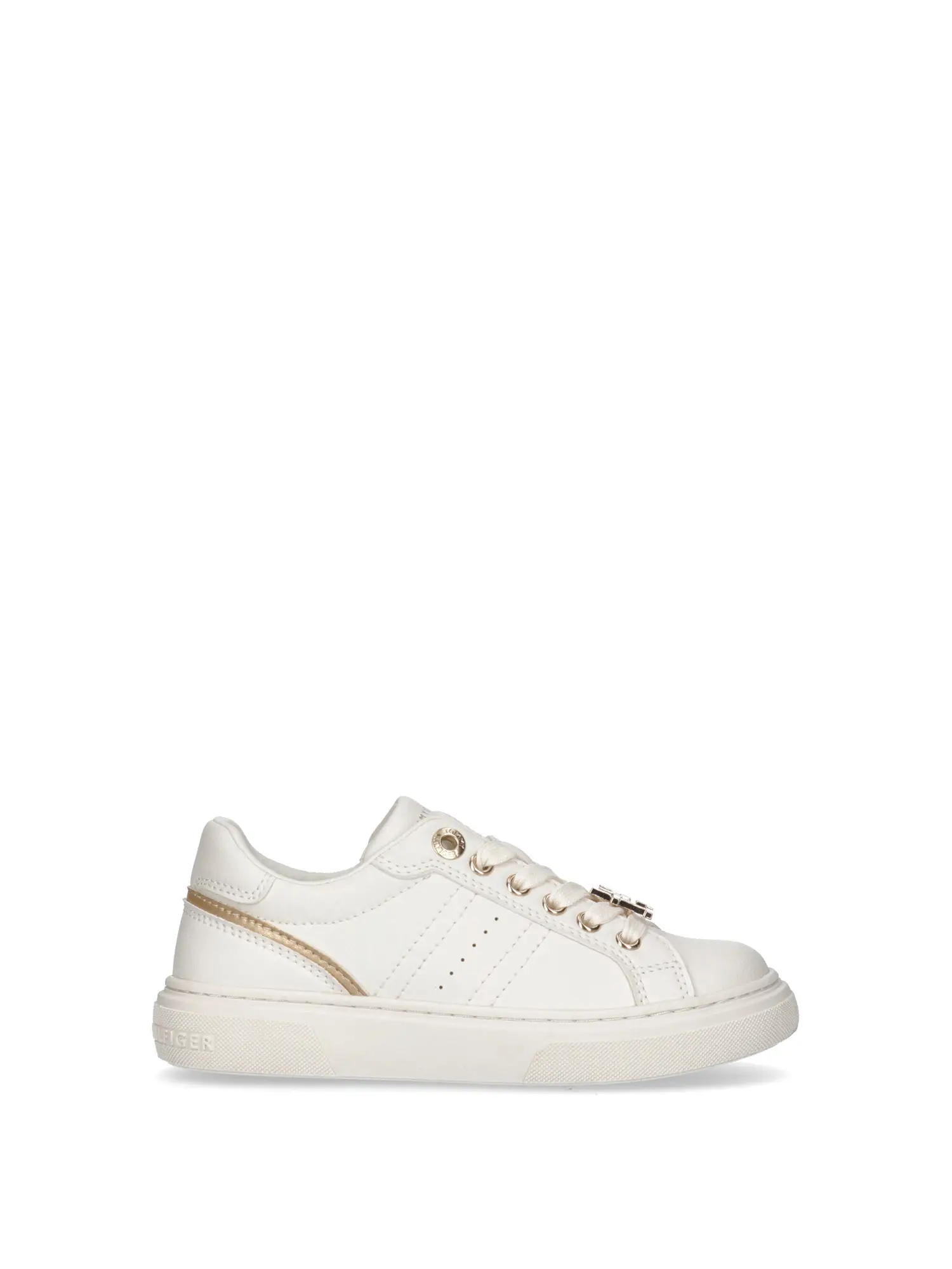 SNEAKERS RAGAZZA - TOMMY HILFIGER - T3A9-33537-1351 - BIANCO/PLATINO, 32