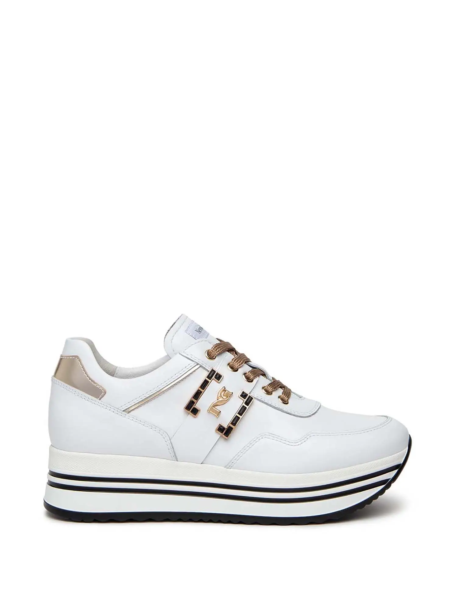 SNEAKERS DONNA - NERO GIARDINI - I411560D - BIANCO, 40