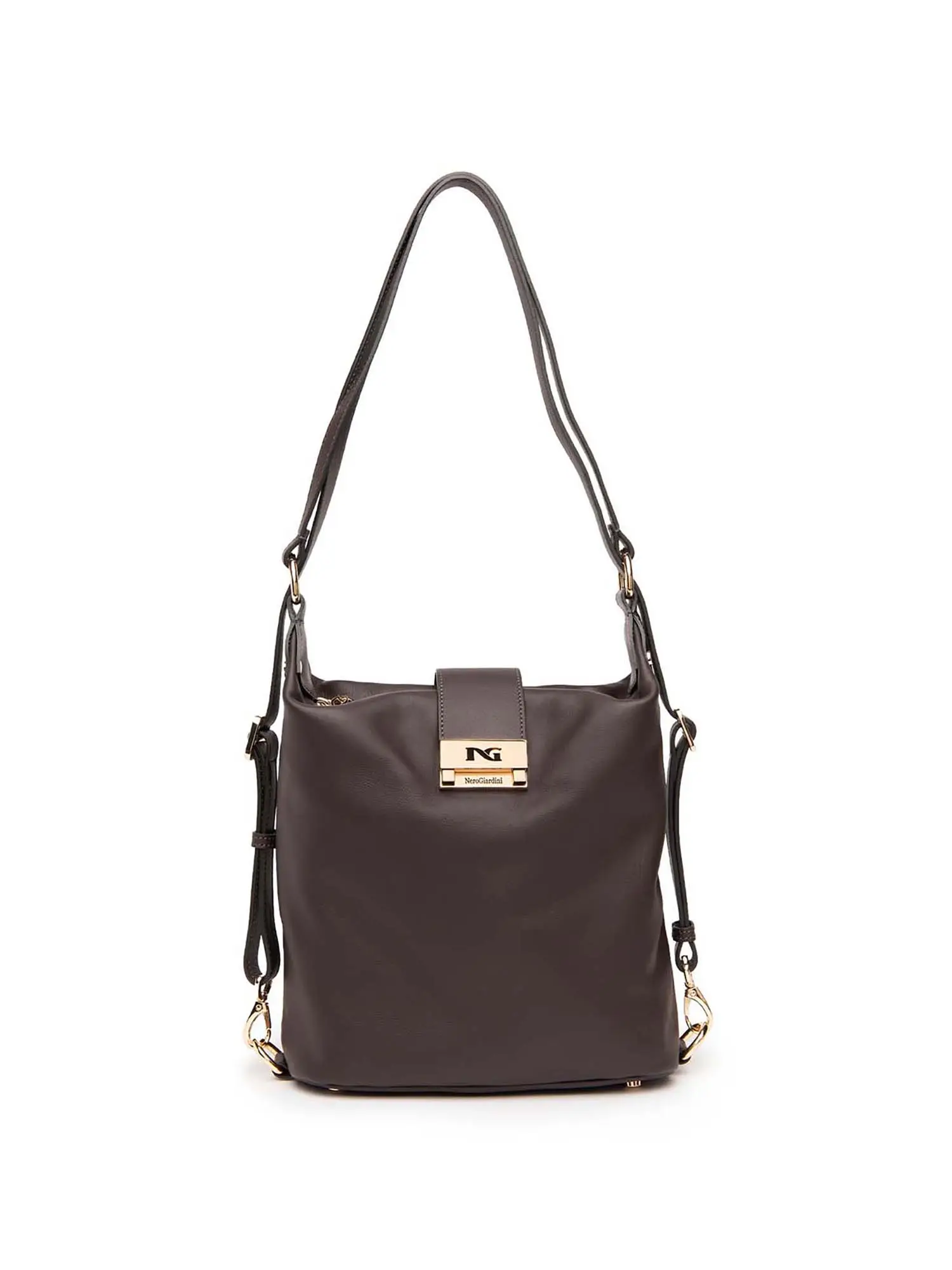 BORSA A SPALLA DONNA - NERO GIARDINI - I443715D - TM, UNICA