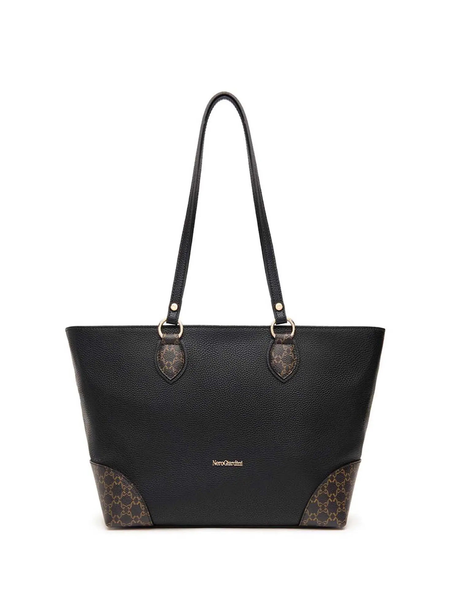 BORSA A SPALLA DONNA - NERO GIARDINI - I443851D - NERO, UNICA