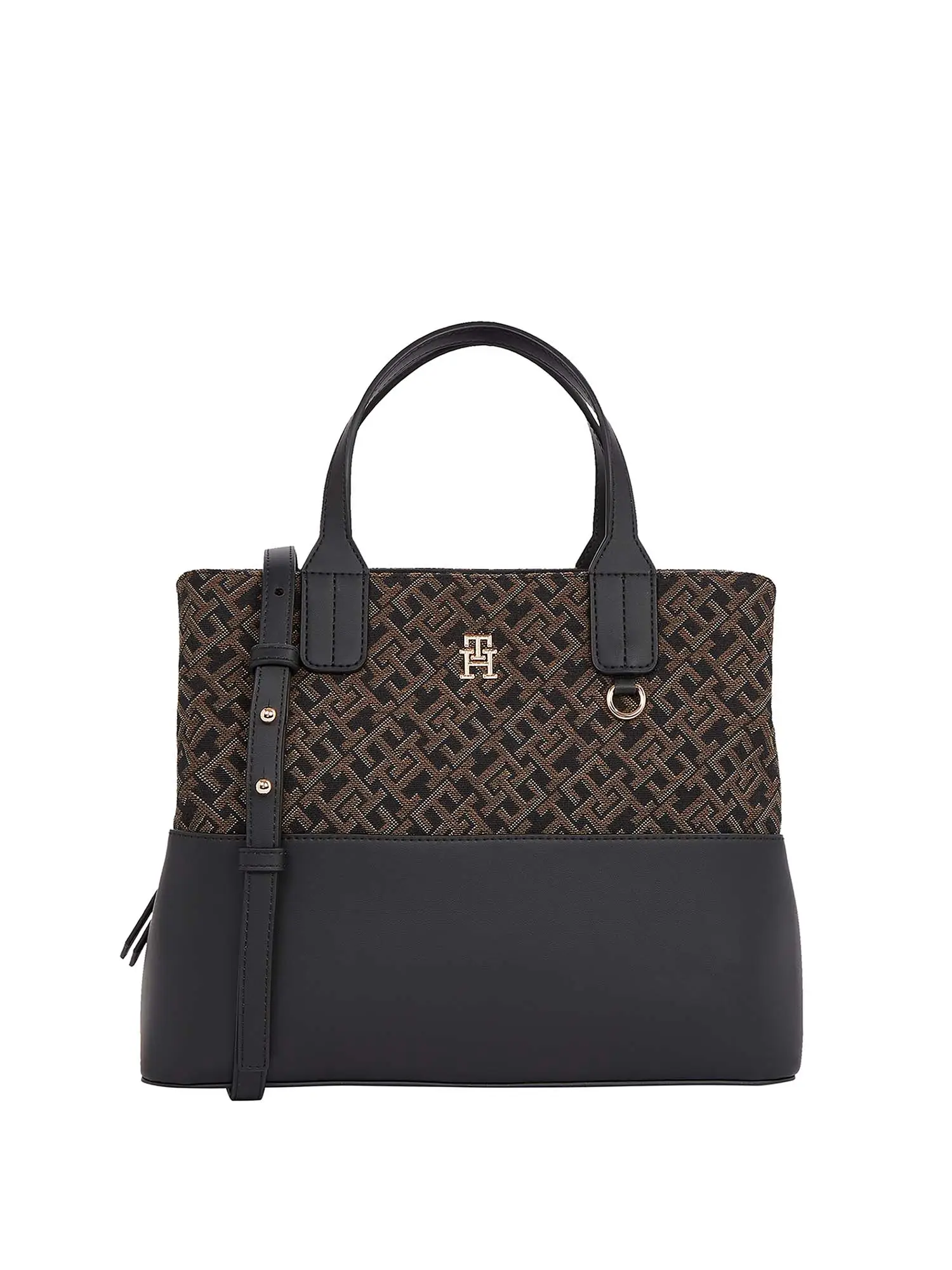 BORSA A MANO DONNA - TOMMY HILFIGER - AW0AW17071 - NERO, UNICA