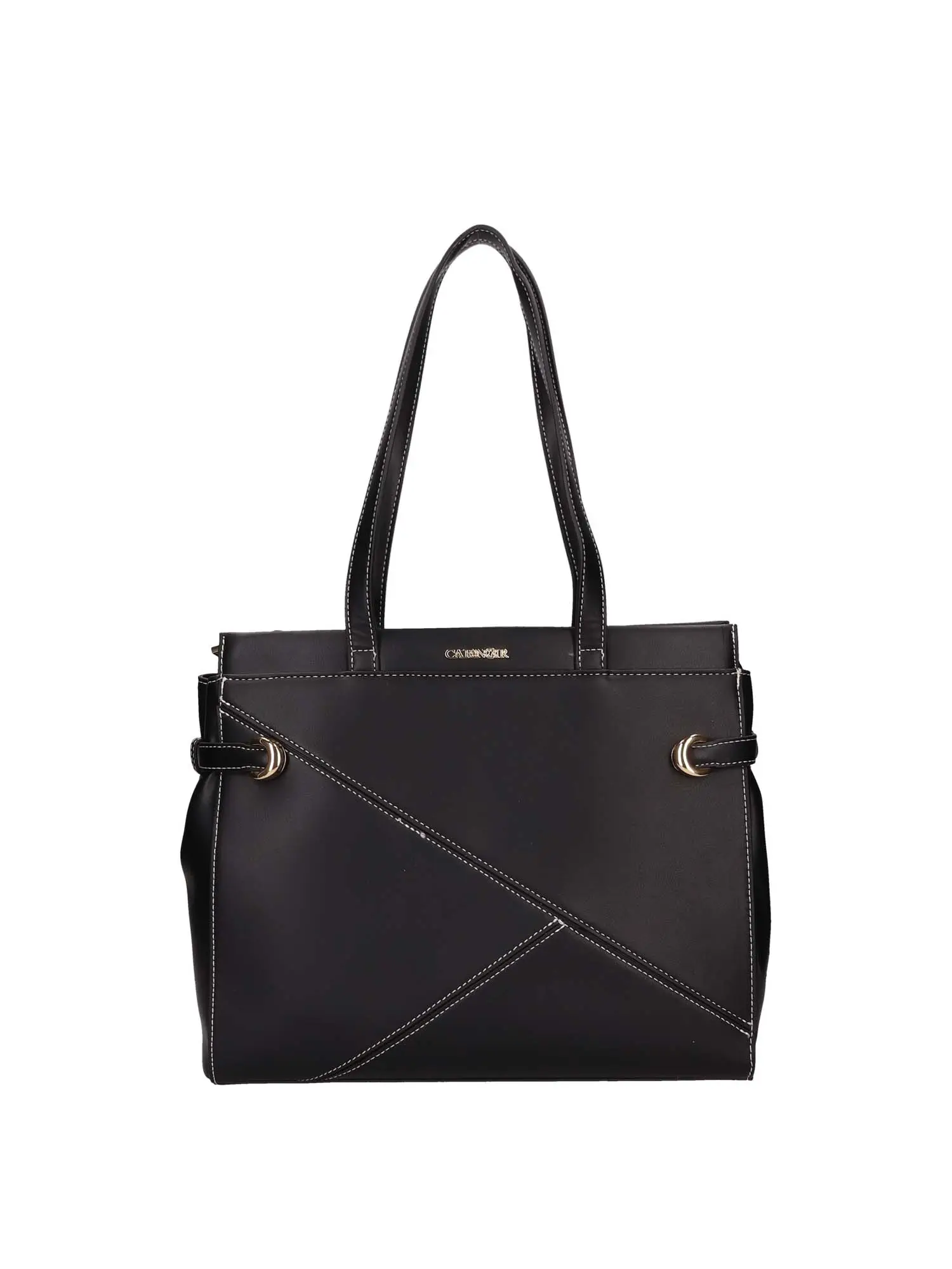 BORSA A SPALLA DONNA - CAFE NOIR - C3TB0702 - NERO, UNICA