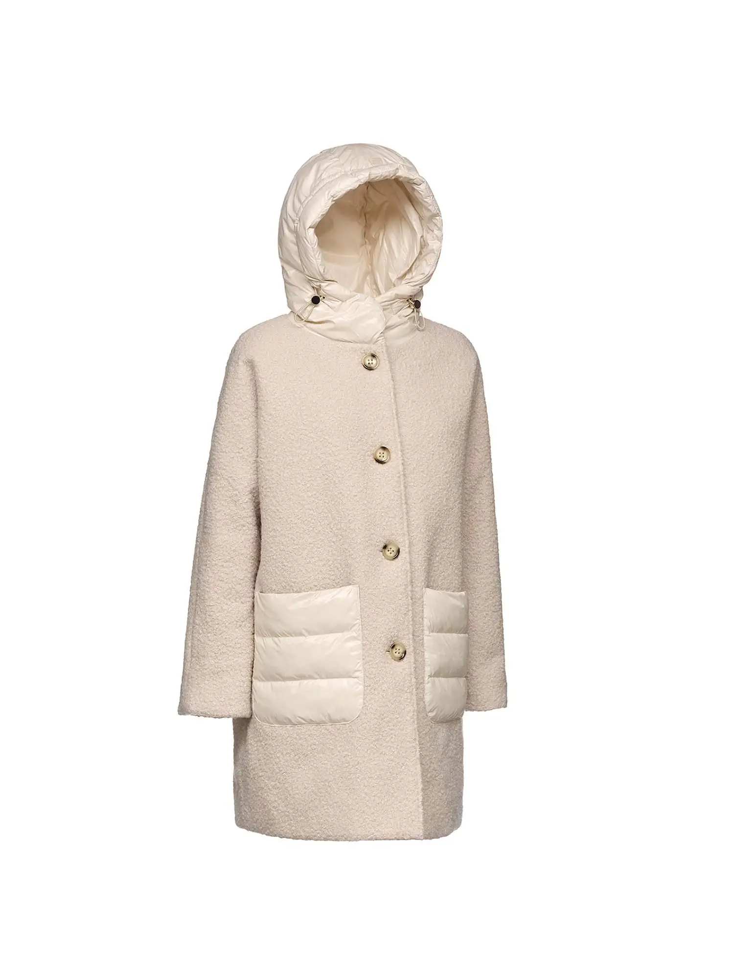 CAPPOTTO DONNA - GEOX - W4615G TC192 - BIANCO, 44