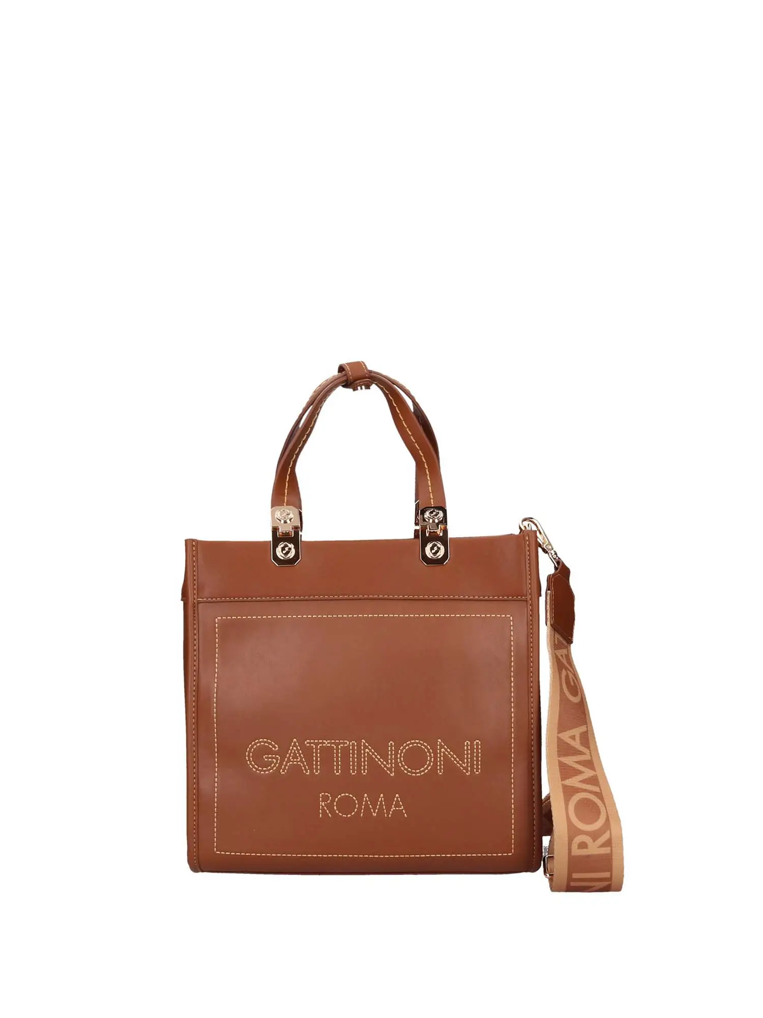 BORSA A MANO DONNA - GATTINONI ROMA - BINIA8446WVP - TAN, UNICA