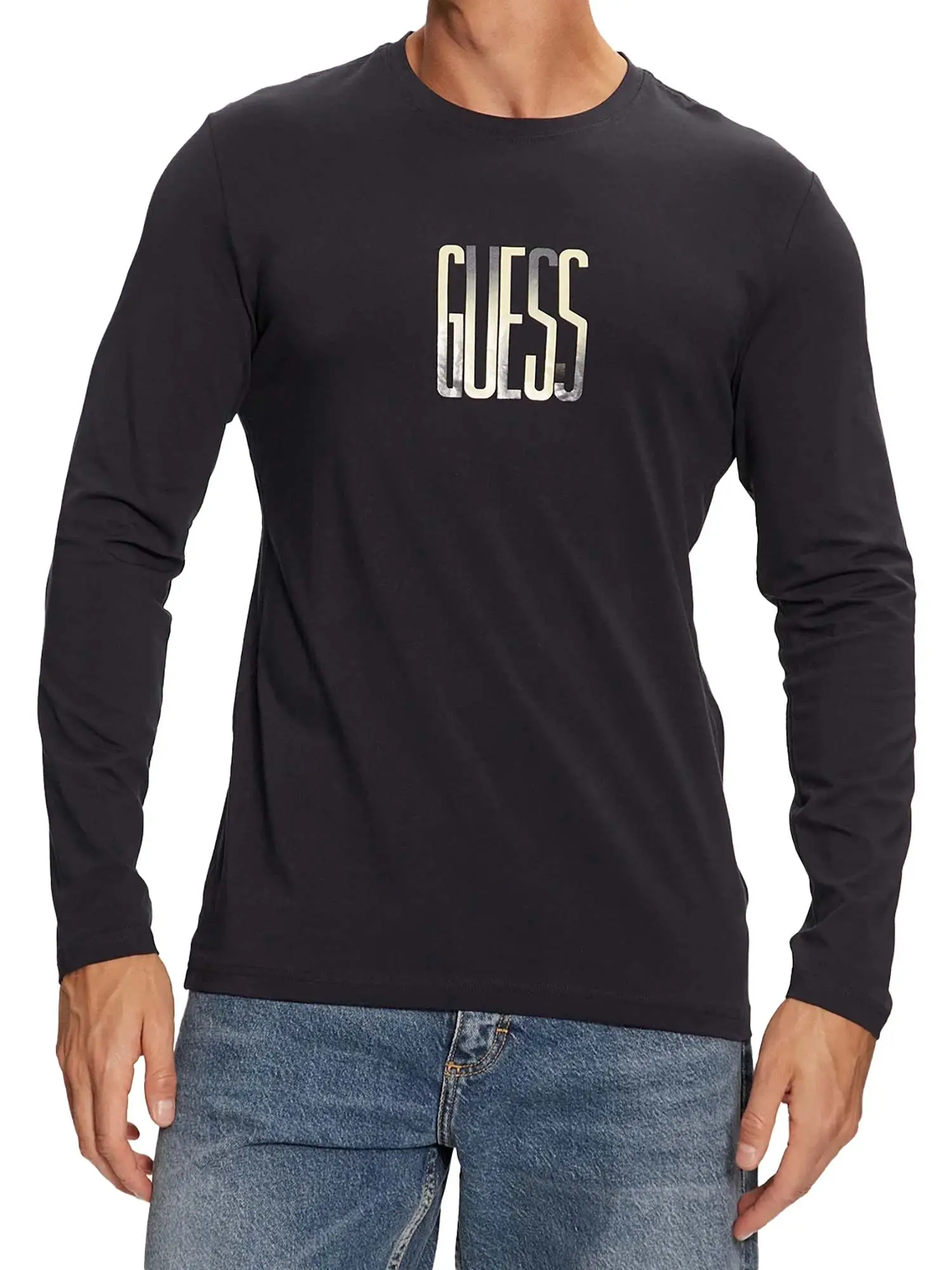 MAGLIA UOMO - GUESS JEANS - M4BI34 J1314 - BLU, L