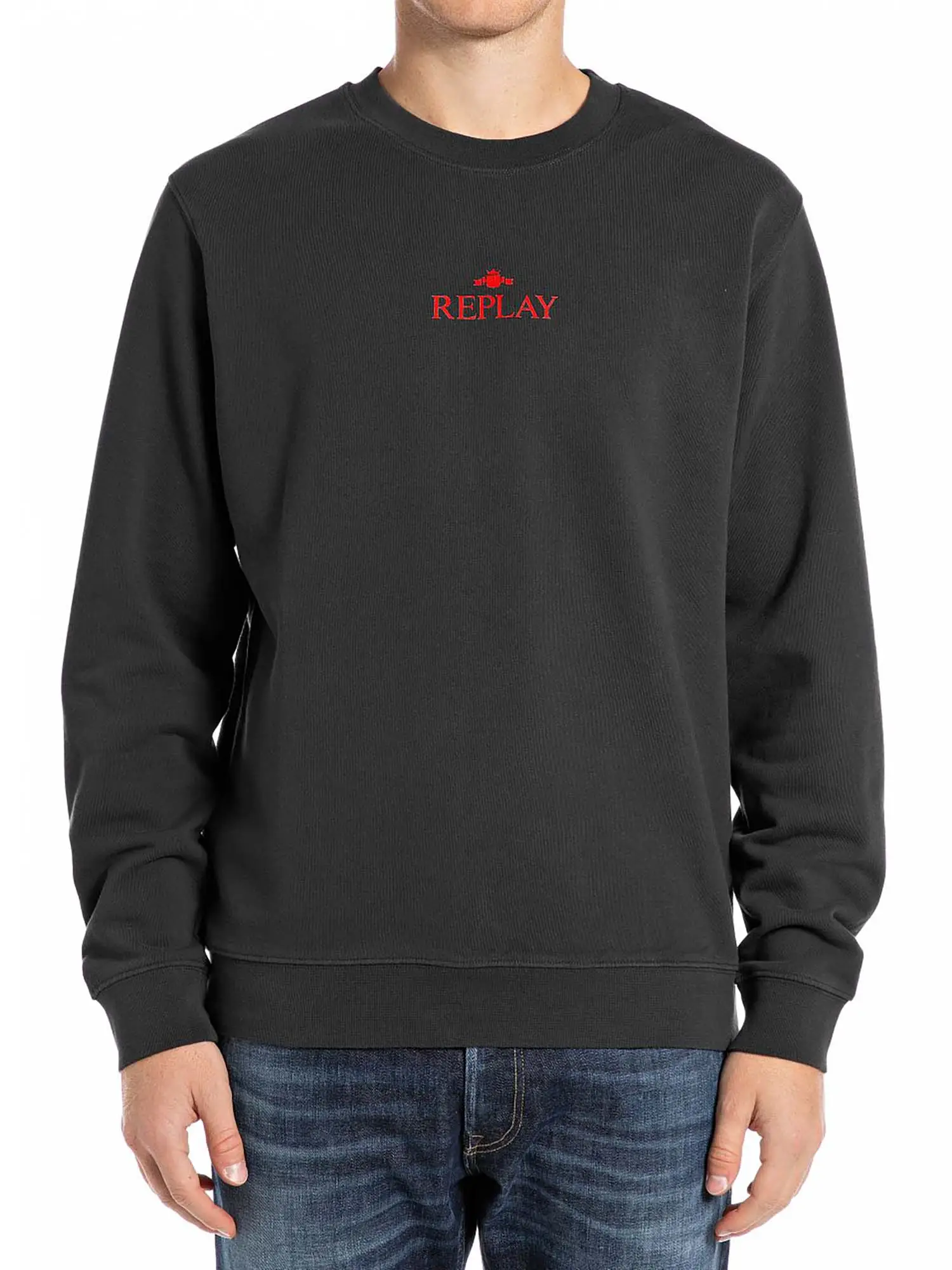 FELPA UOMO - REPLAY - M6962 .000.23650P - NERO, XL