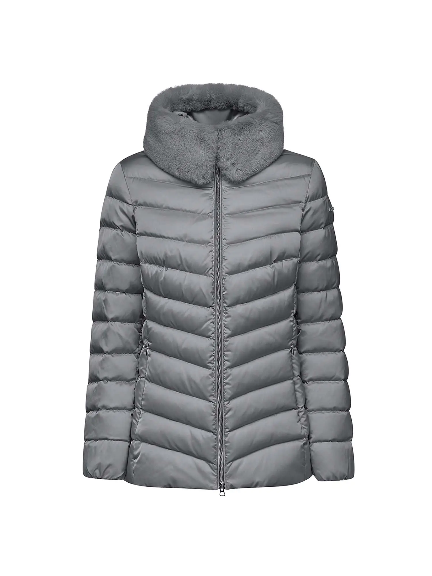 PIUMINO DONNA - GEOX - W4626T T3122 - GRIGIO, 48