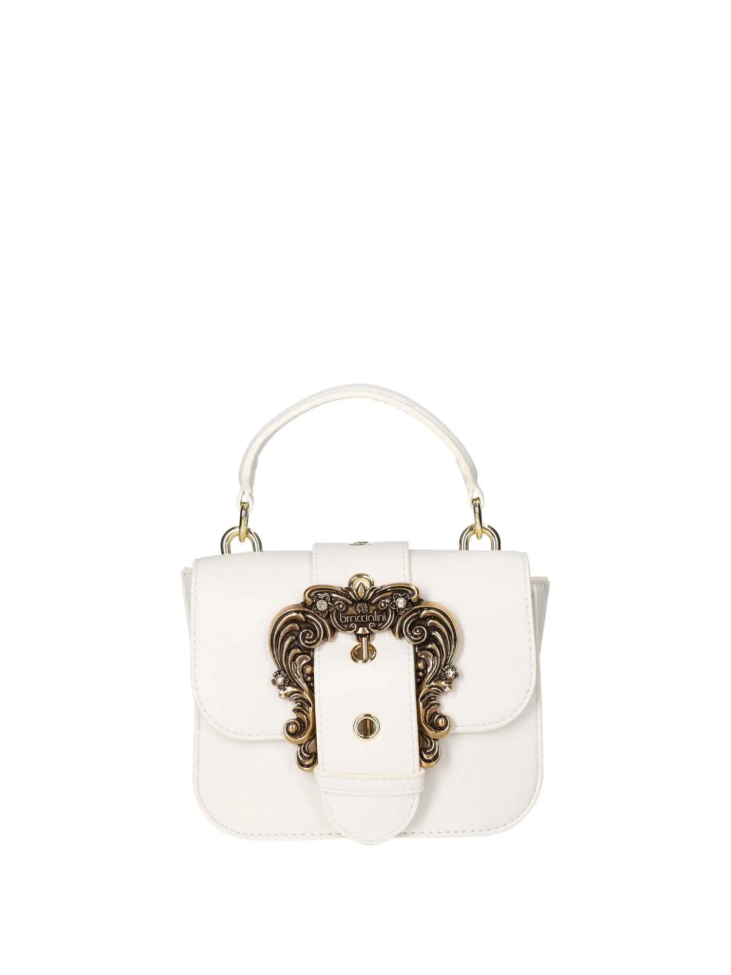 BORSA A MANO DONNA - BRACCIALINI - B17908-YY - BIANCO, UNICA