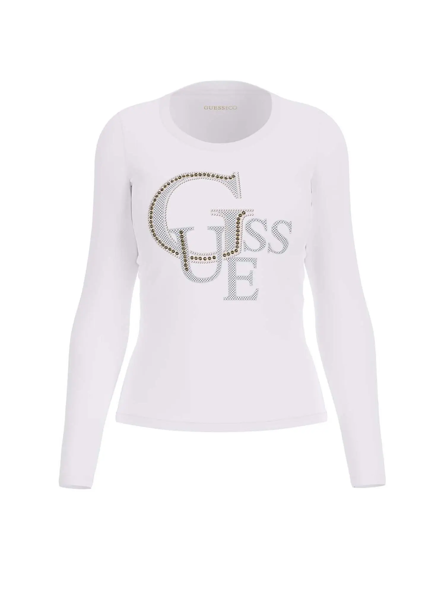 T-SHIRT DONNA - GUESS JEANS - W4BI29 I3Z14 - BIANCO, M